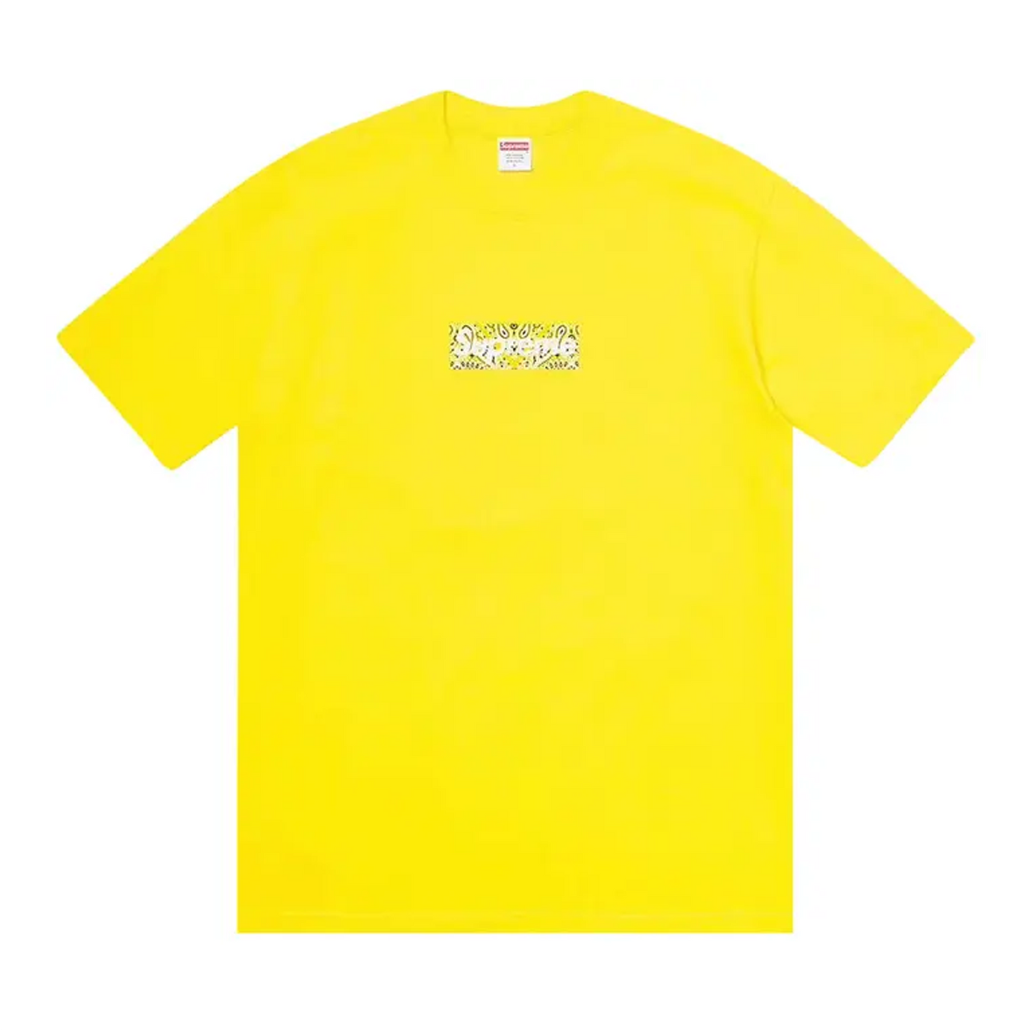 Supreme Bandana Box Logo Tee Yellow