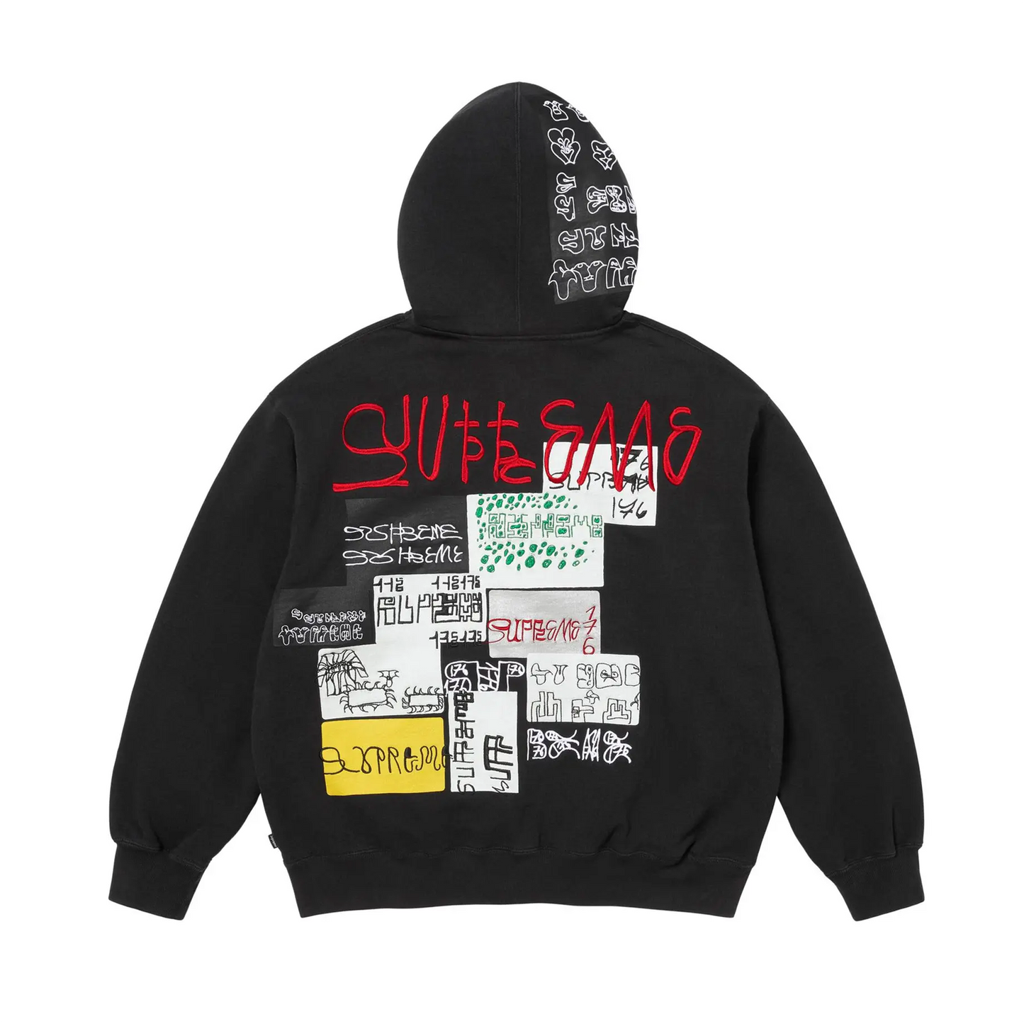 Supreme 176 Zip Up Hooded Sweatshirt Black