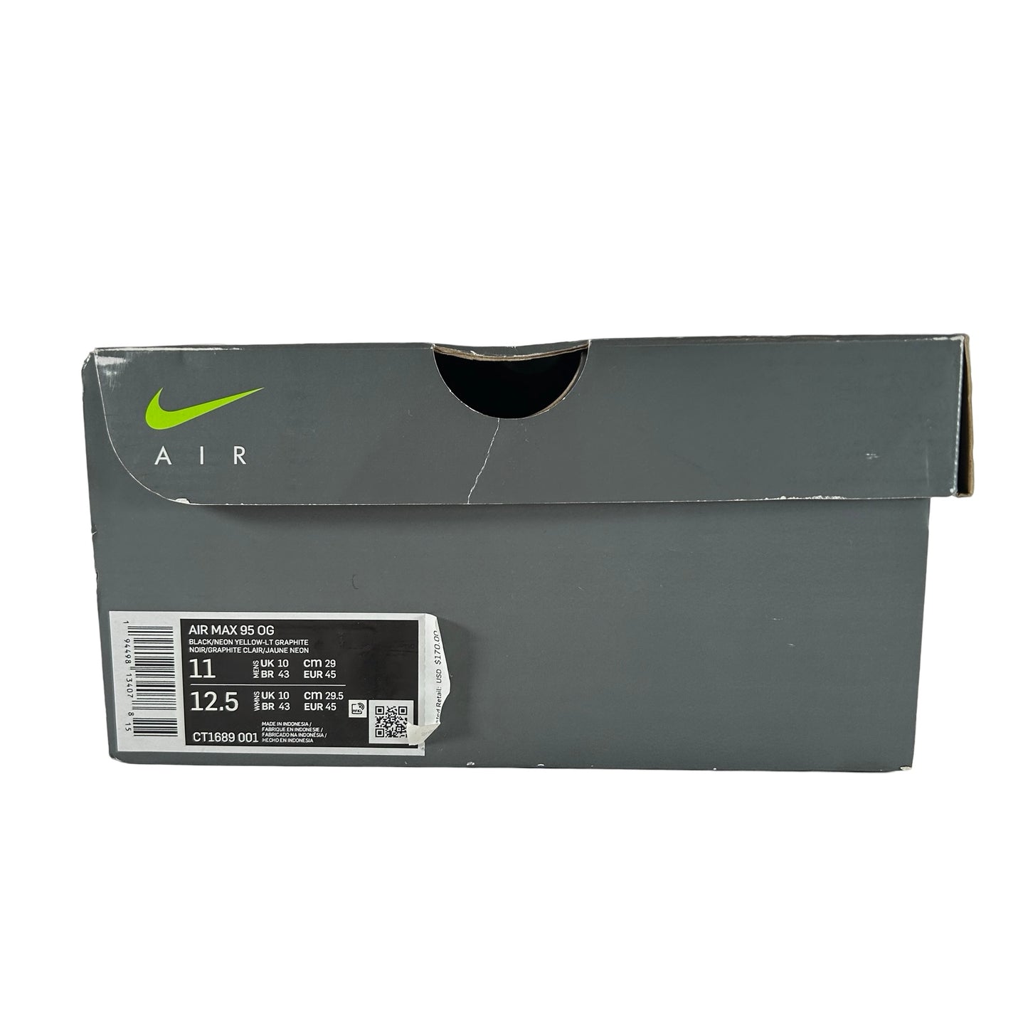 CT1689 001 Nike Air Max 95 OG Neon (2020) - 11 M (Used3)