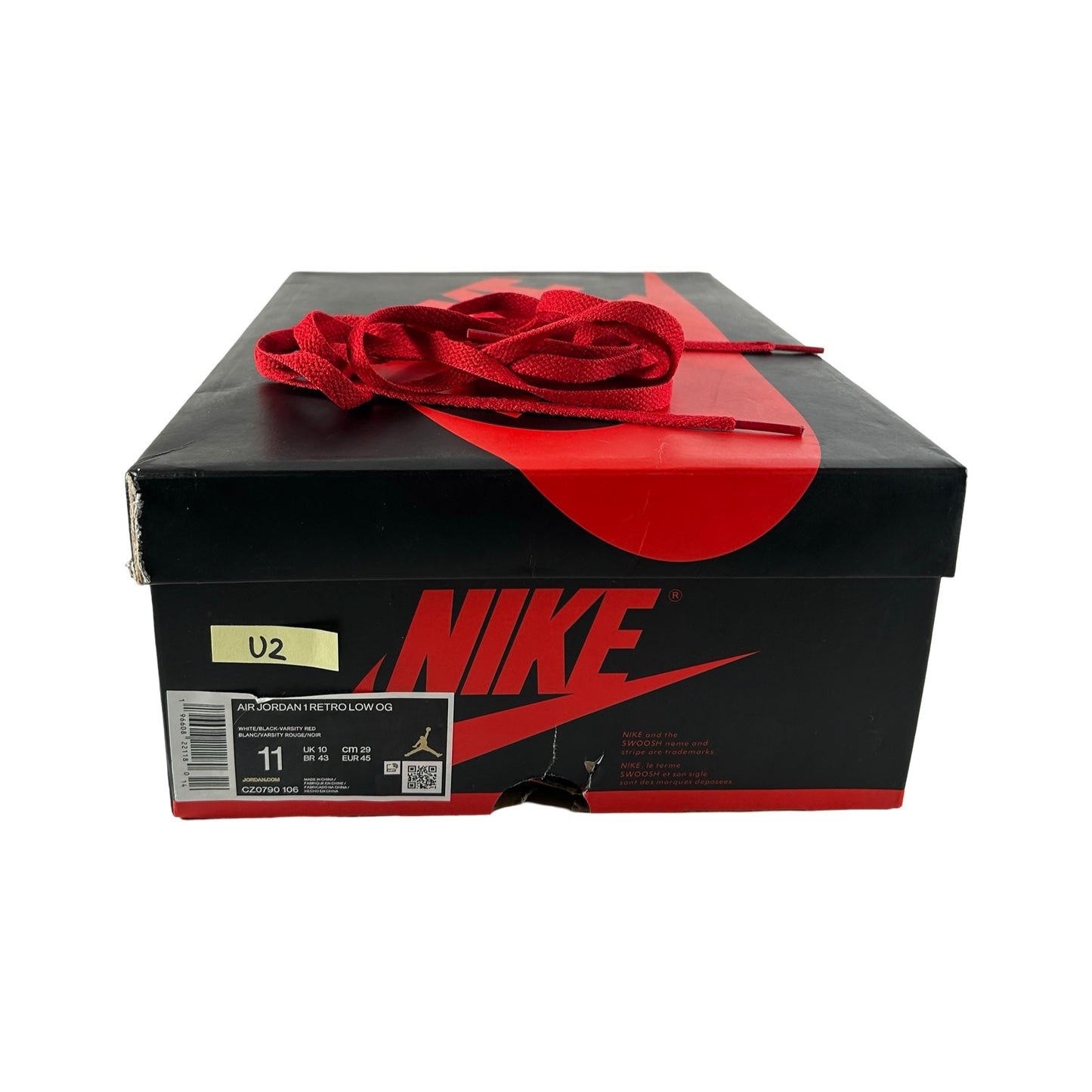 CZ0790 106 Jordan 1 Retro Low OG Punta negra (2023)