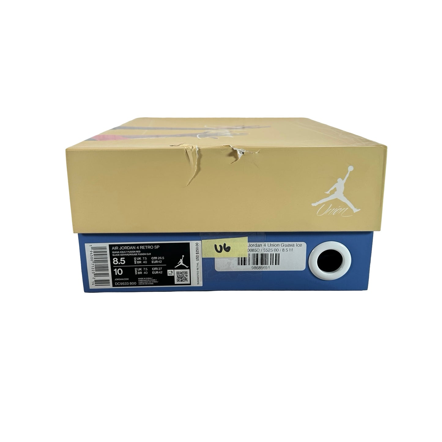 DC9533 800 Jordan 4 Unión Guayaba Ice
