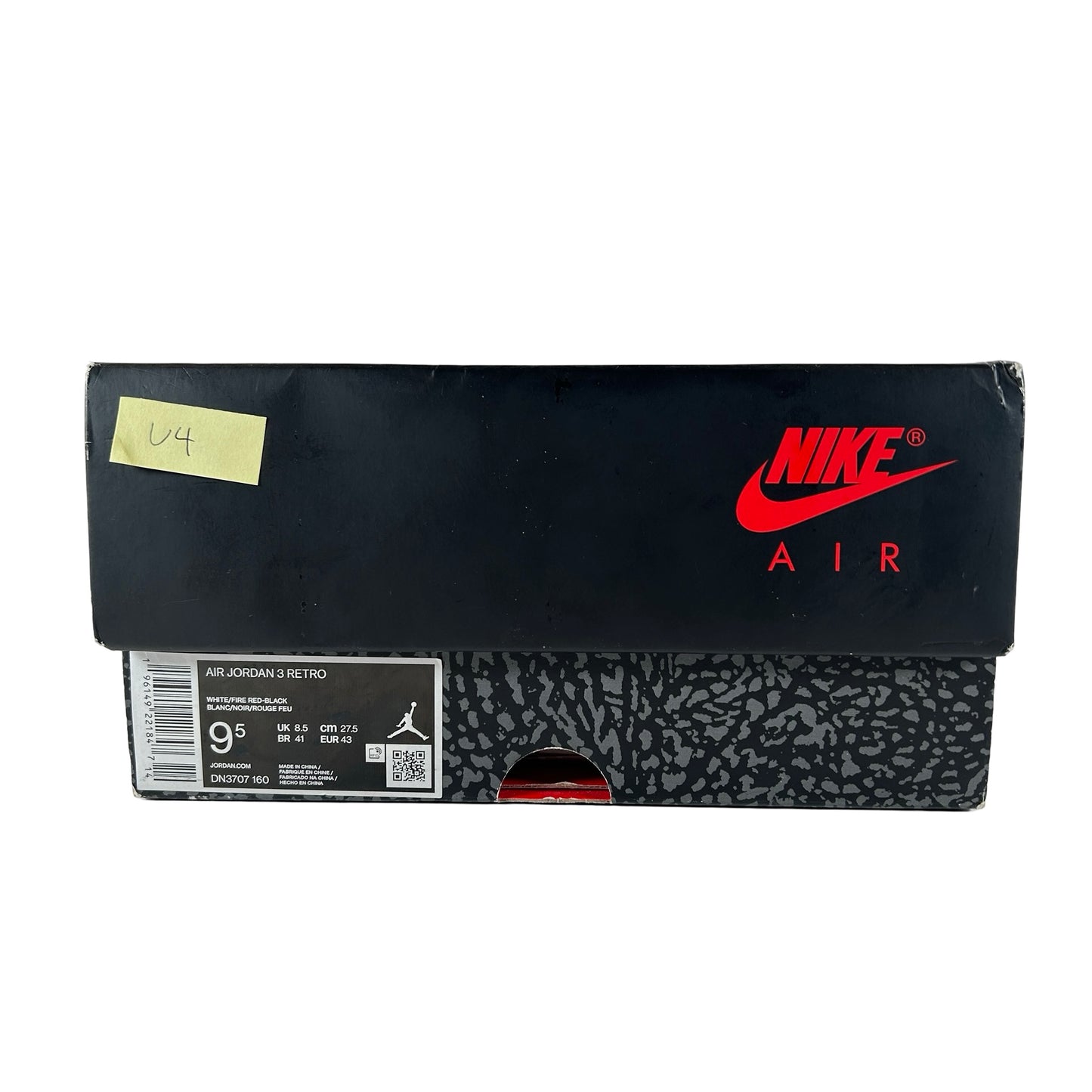 DN3707 160 Jordan 3 Retro Rojo fuego (2022)