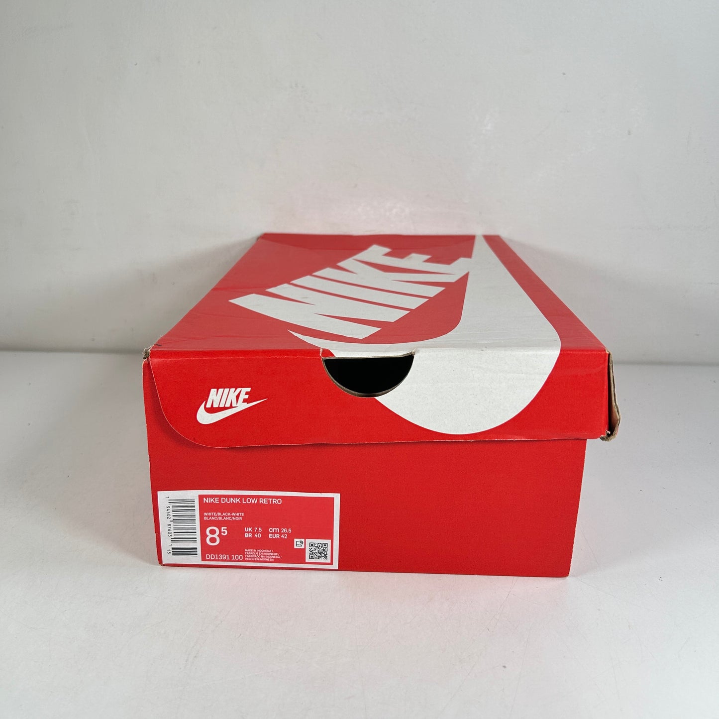 DD1391 100 Dunk Bajo Blanco Negro