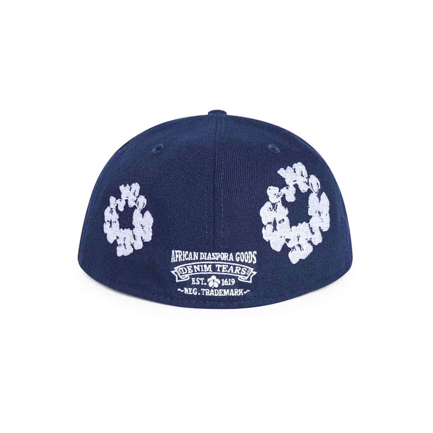 Denim Tears New Era Cotton Wreath 59/50 Cap Navy