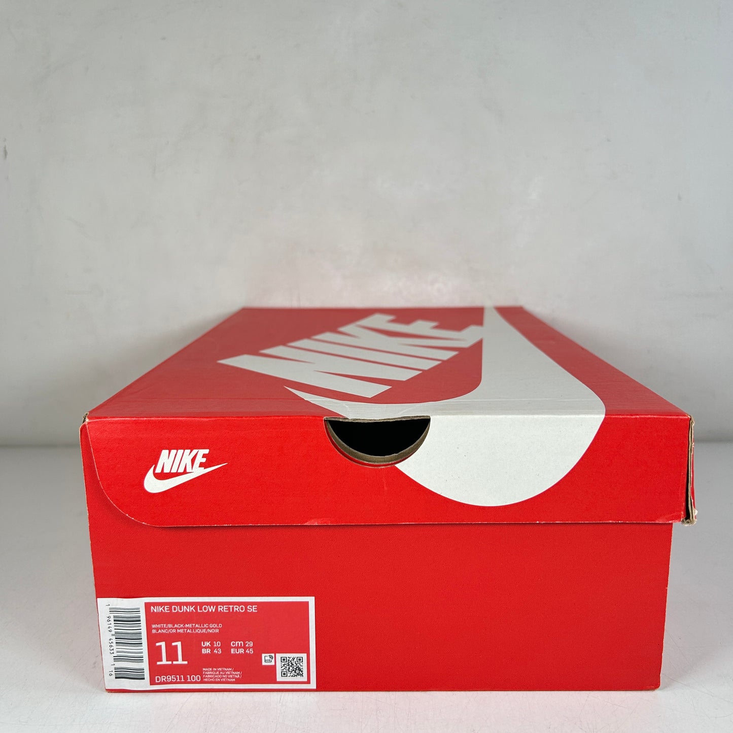 DR9511 100 Nike Dunk Low Campeones del Mundo Negro Blanco
