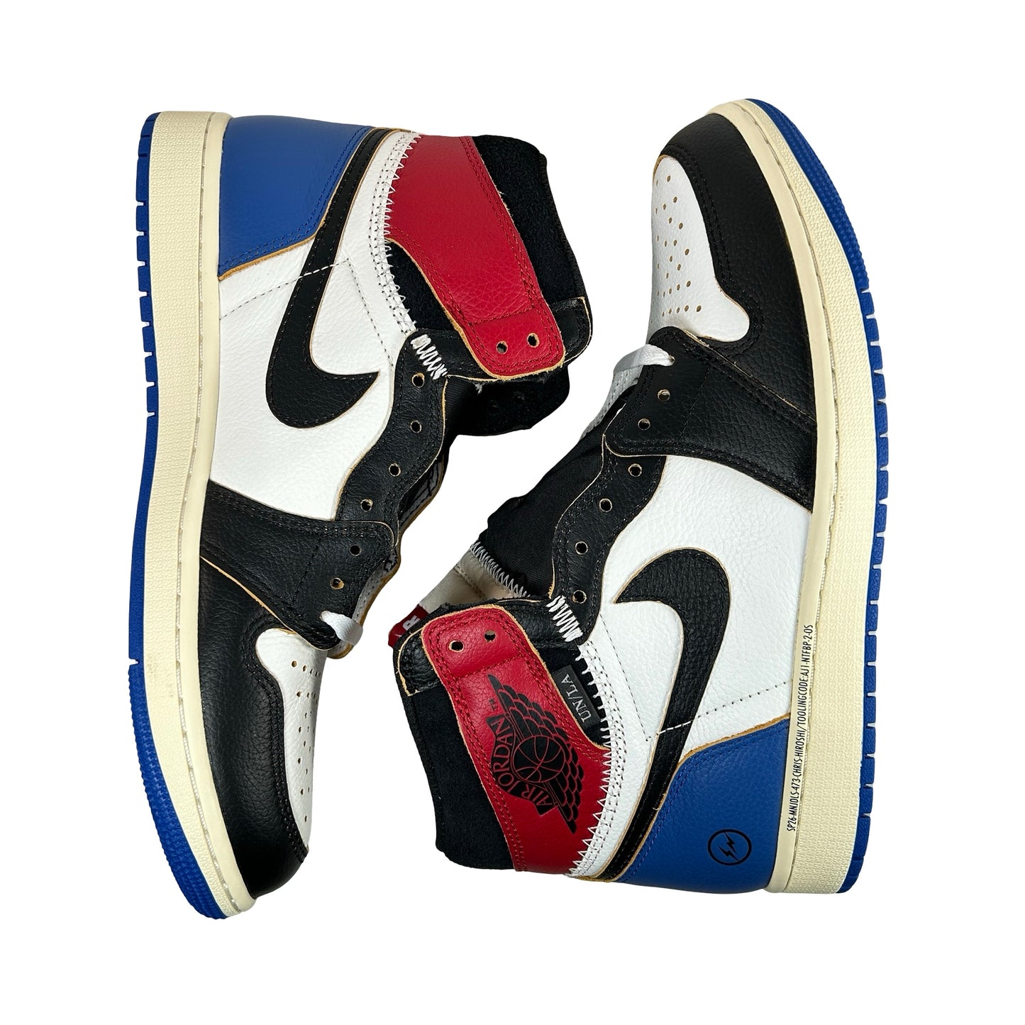 IO7847 002 Air Jordan 1 Retro High OG SP Fragment x Union LA Varsity Red Sport Royal