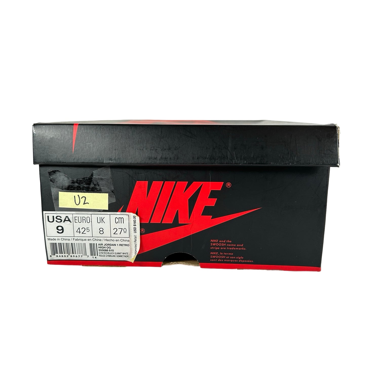 555088 610 Jordan 1 Punta cruzada
