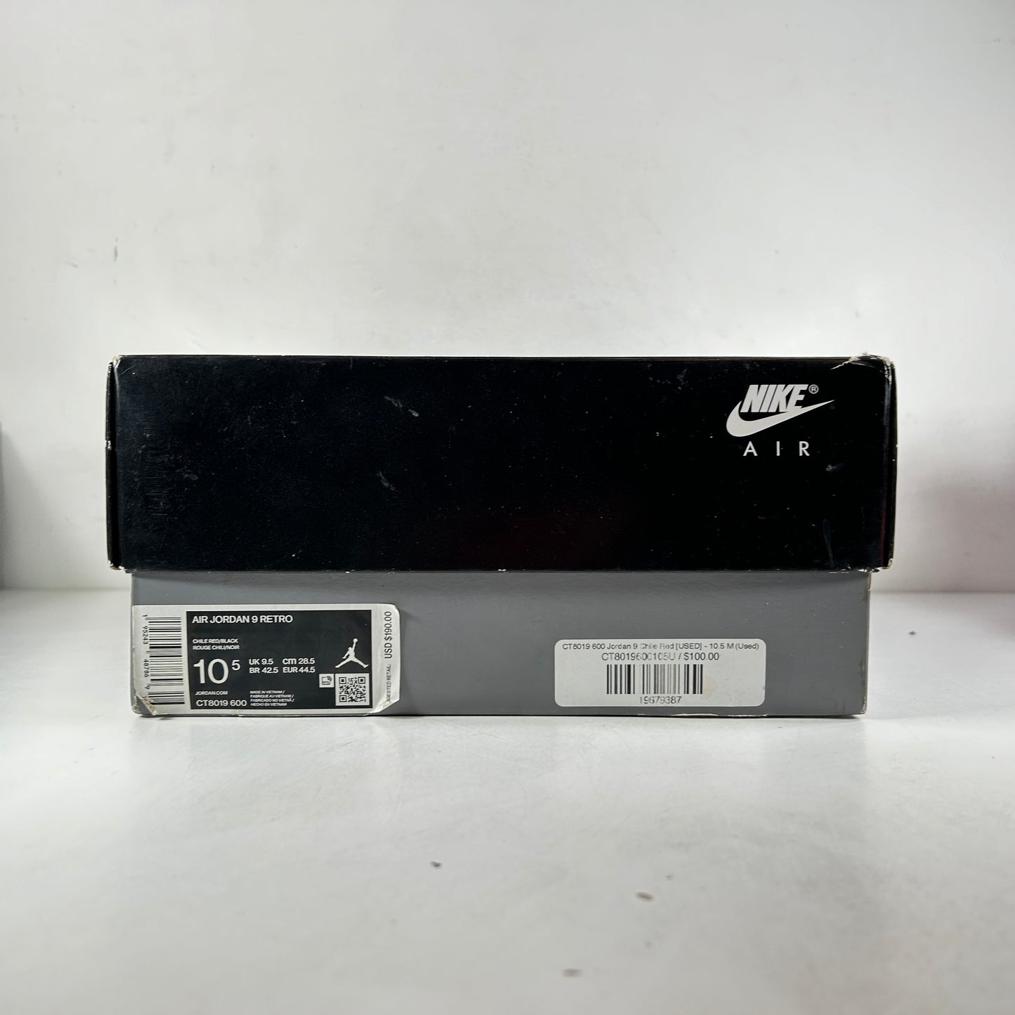 CT8019 600 Jordan 9 Chile Rojo
