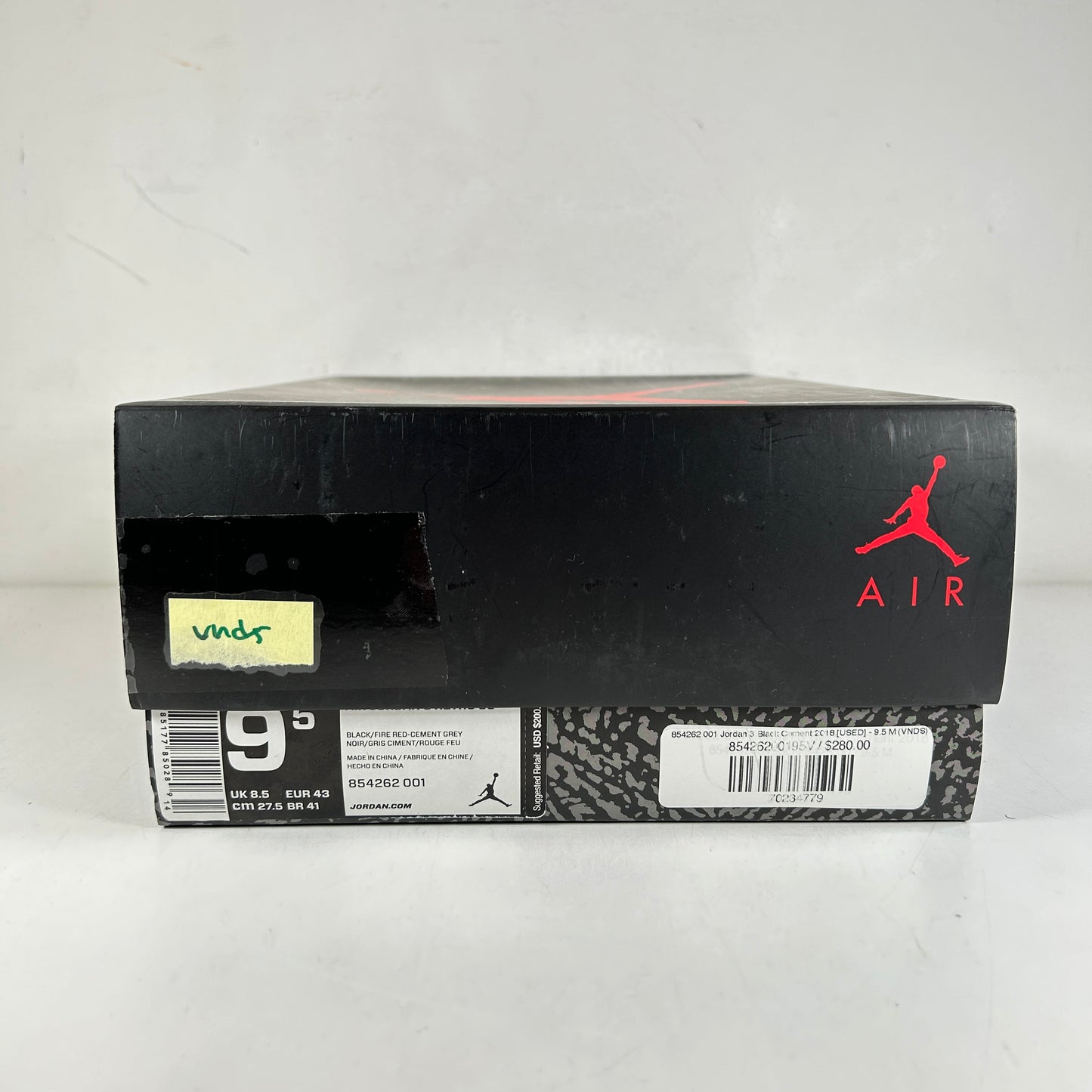 854262 001 Jordan 3 Negro Cemento 2018