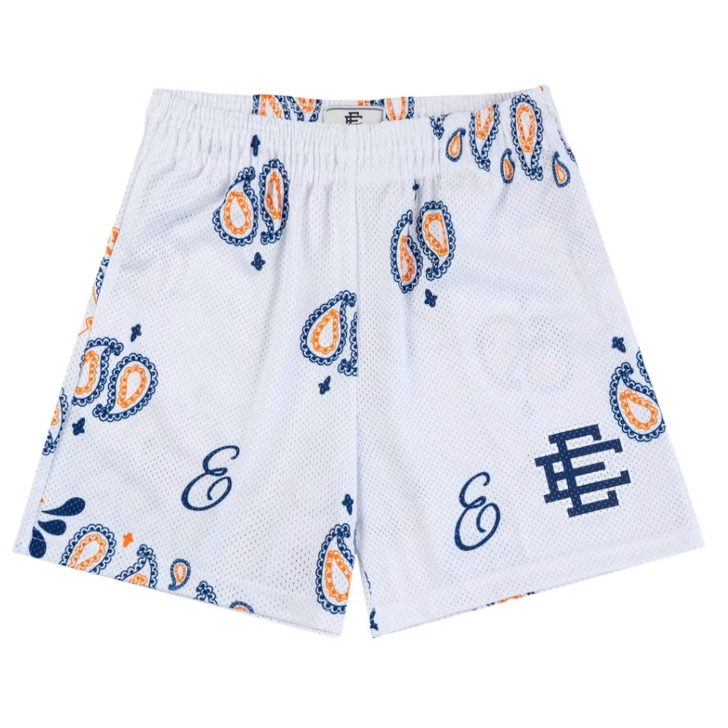 Eric Emanuel EE Basic/Core Short White Paisley/Navy