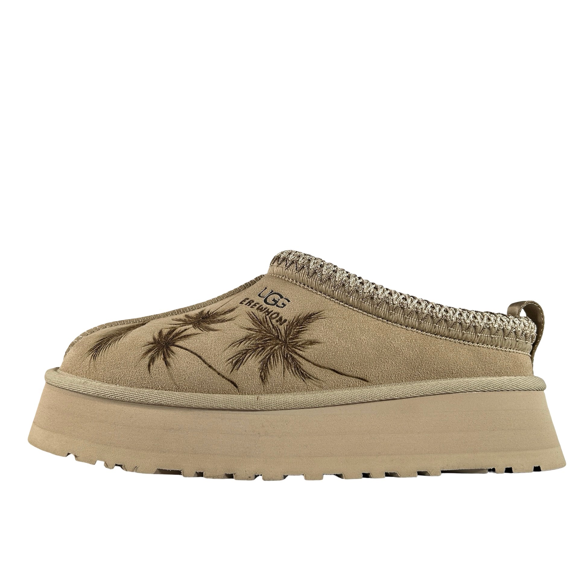 JonBoy x UGG Tazz Slipper Mustard Seed Erewhon Palm Trees (Women's