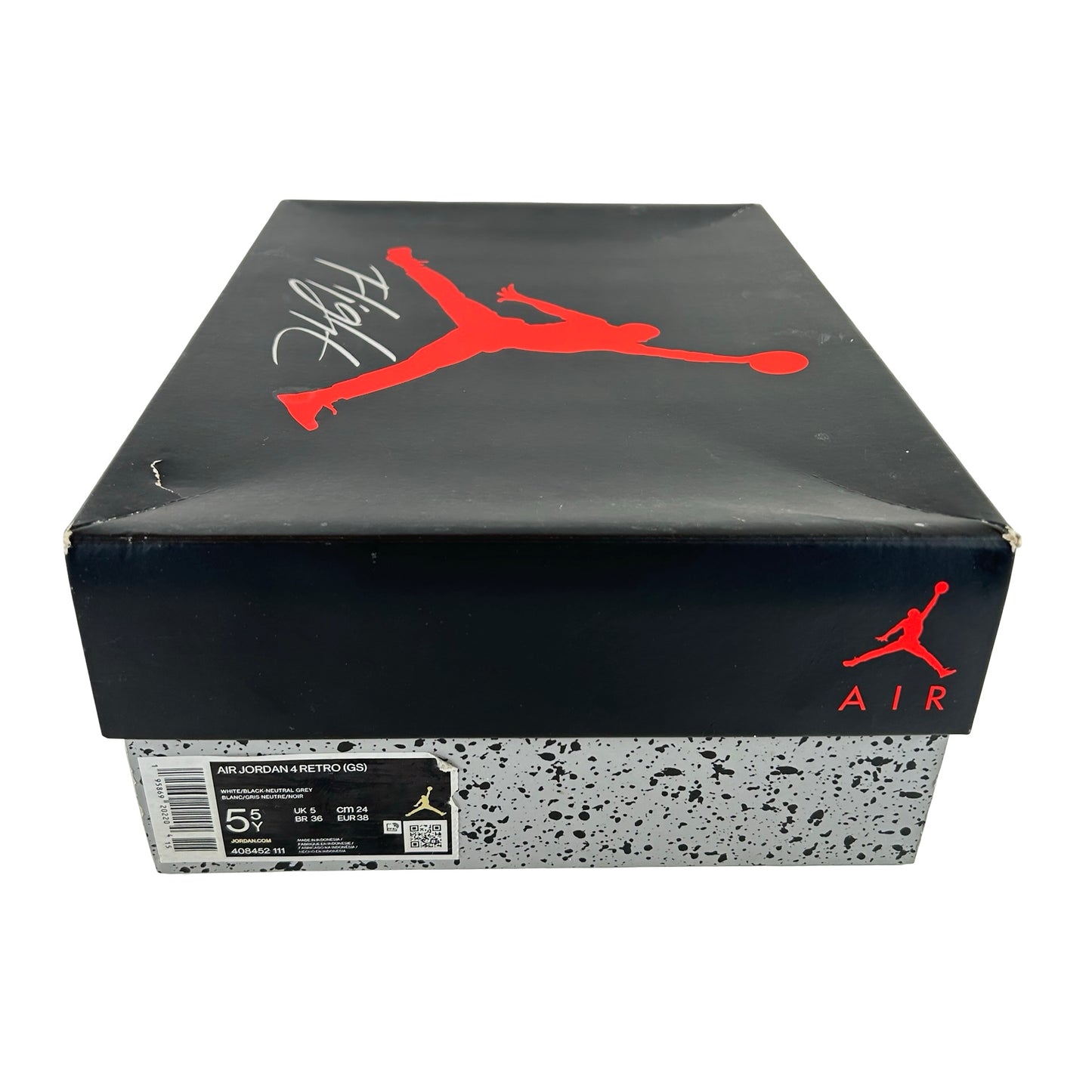 408452 111 Jordan 4 Retro Militar Negro (GS)