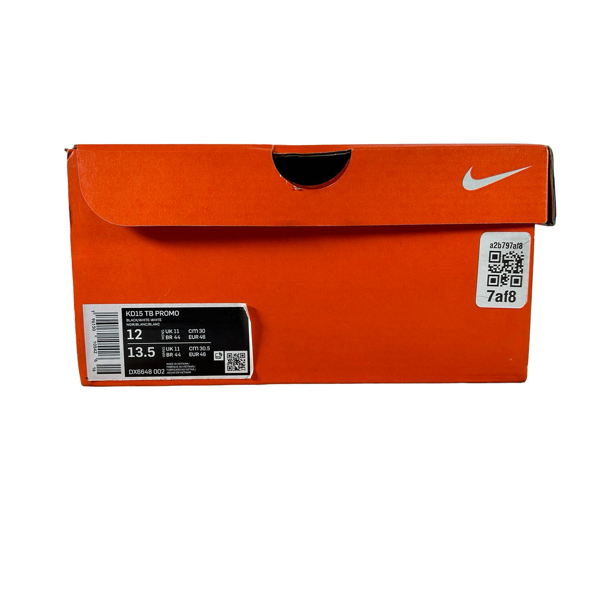 DX6648 002 Nike KD 15 TB Black White White