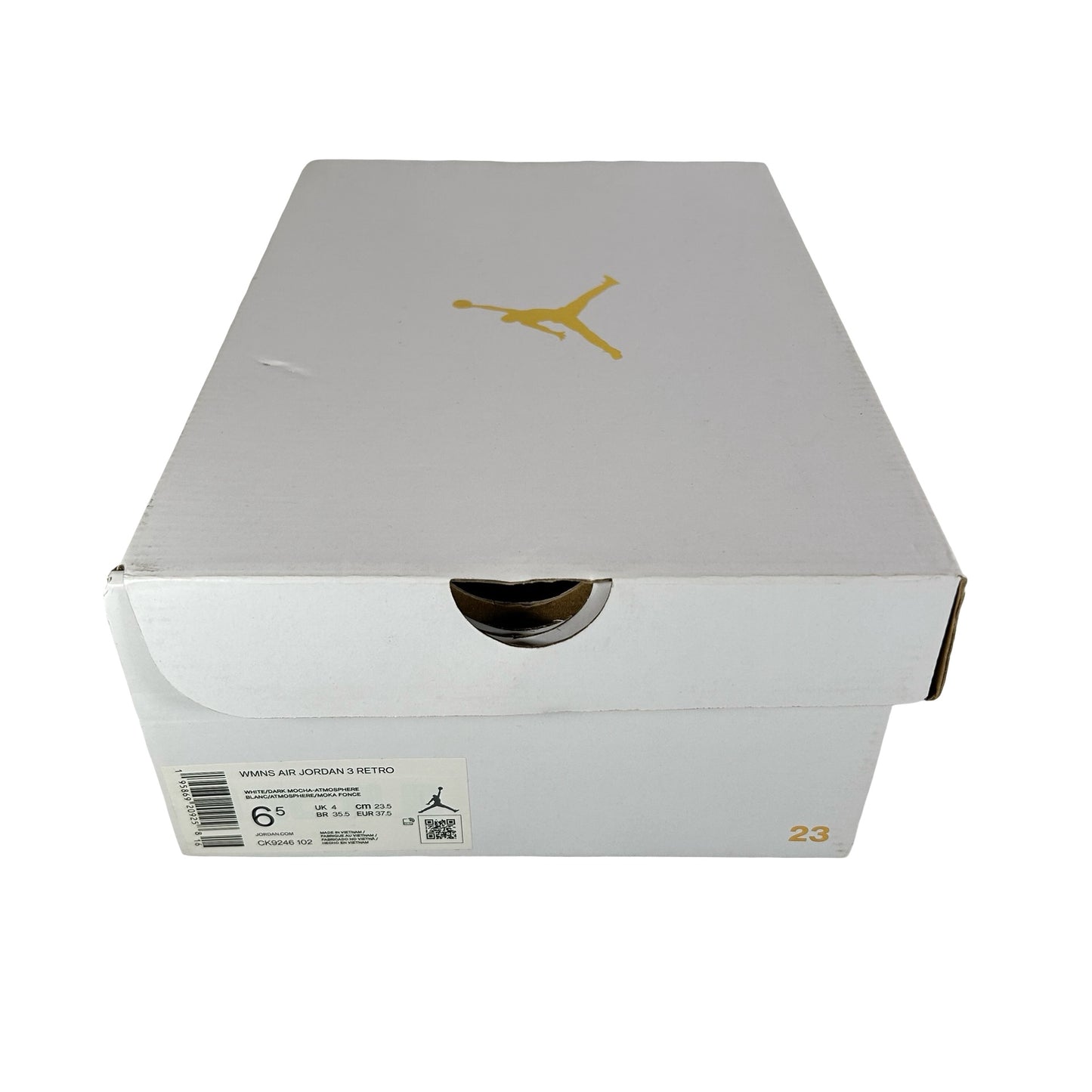CK9246 102 Jordan 3 Retro Neapolitan Dark Mocha (Women's) - 6.5 W (Used)