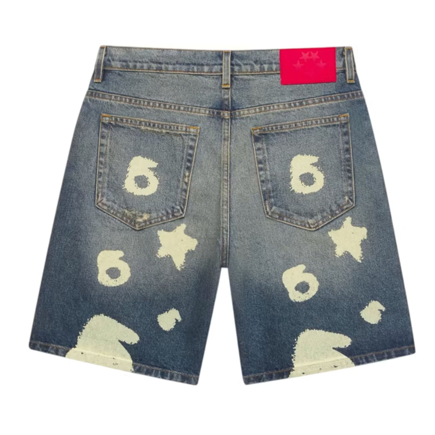 Sp5der Beluga Denim Short Indigo Denim