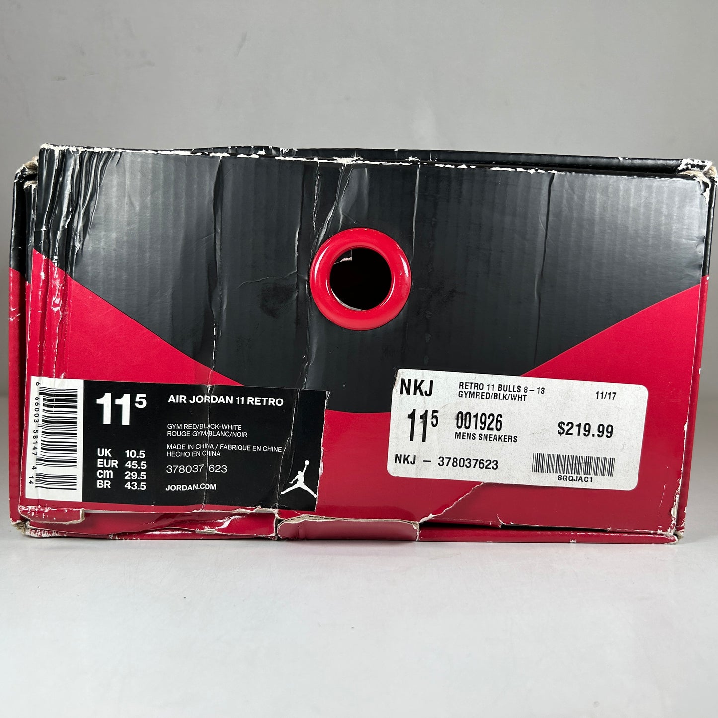 378037 623 Jordan 11 Retro Ganar como 96