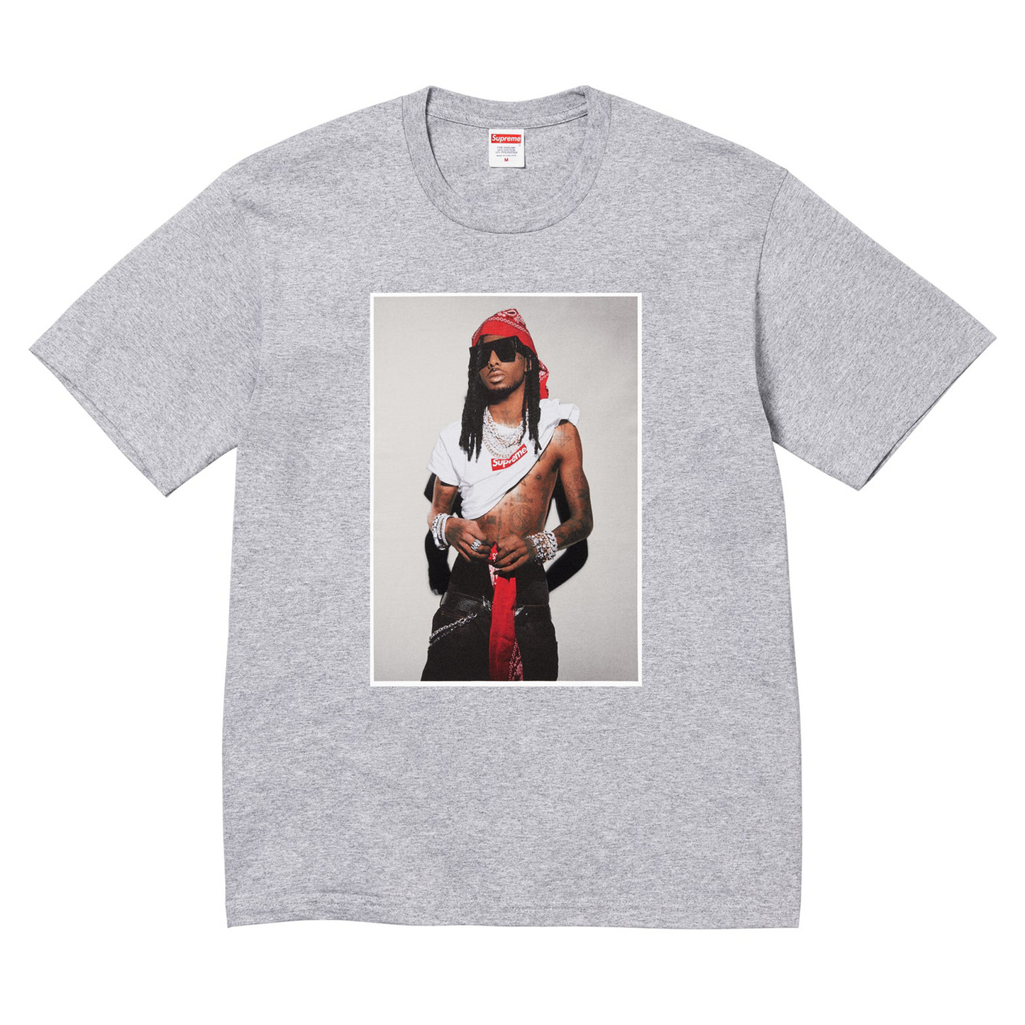 Supreme Playboi Carti Tee Grey