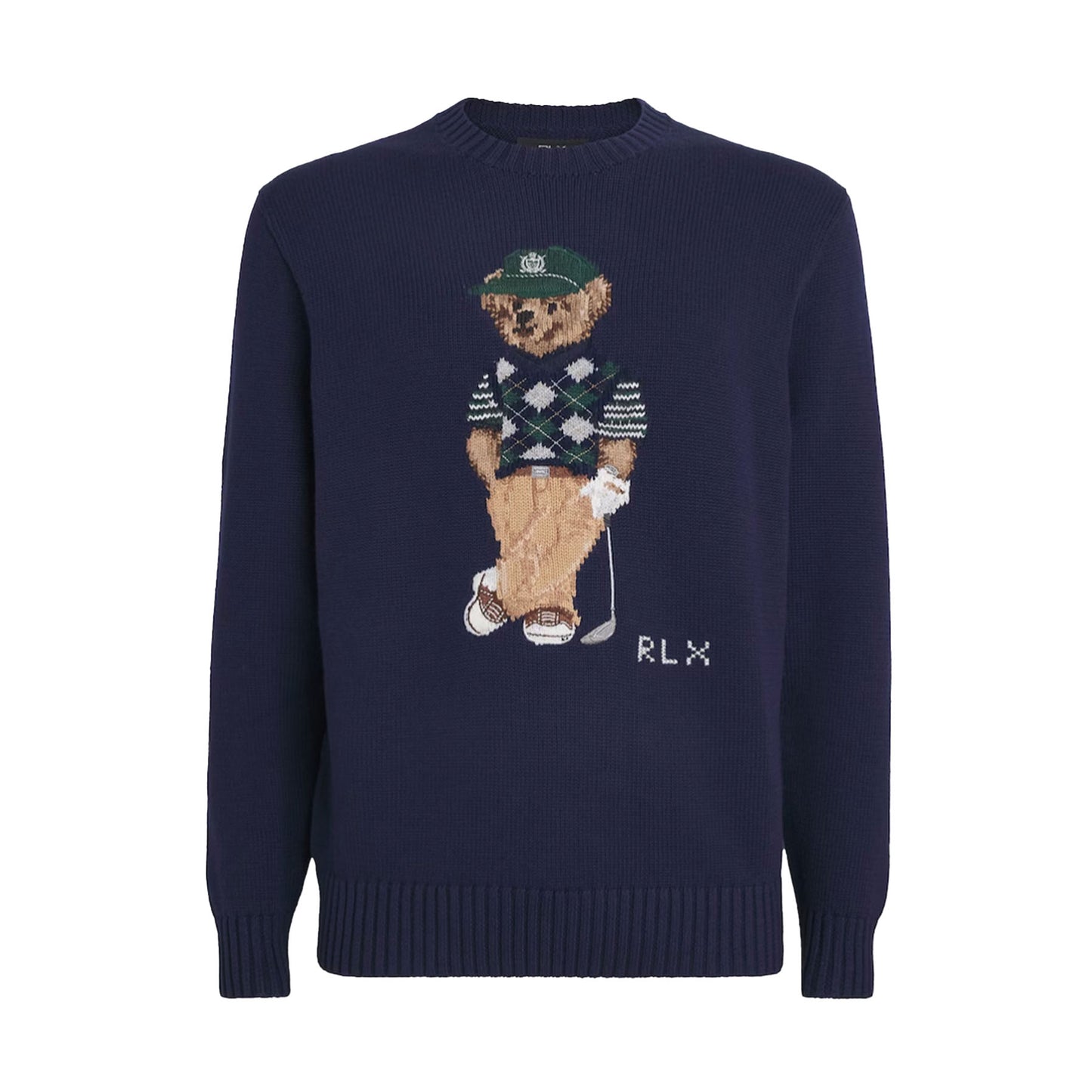 Ralph Lauren RLX Men Polo Bear Performance Sweater Navy