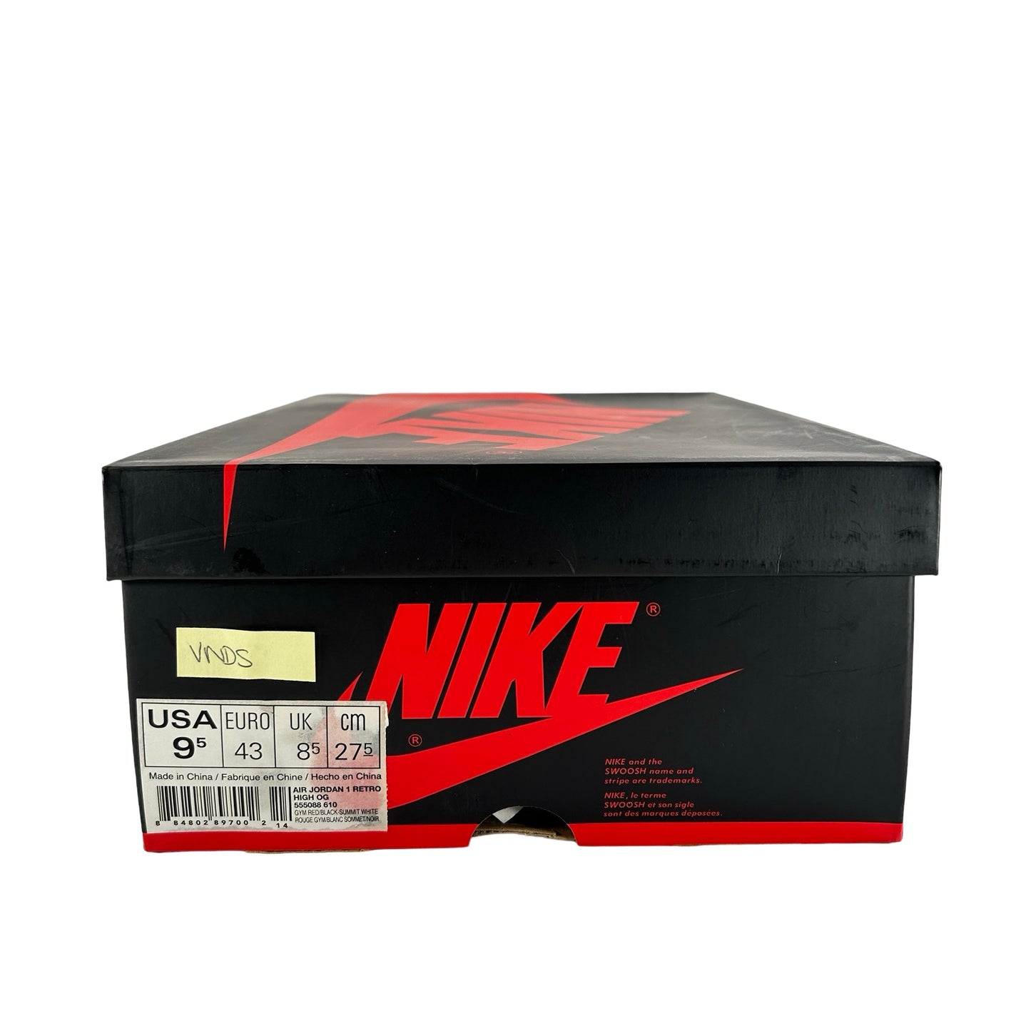 555088 610 Jordan 1 Punta cruzada