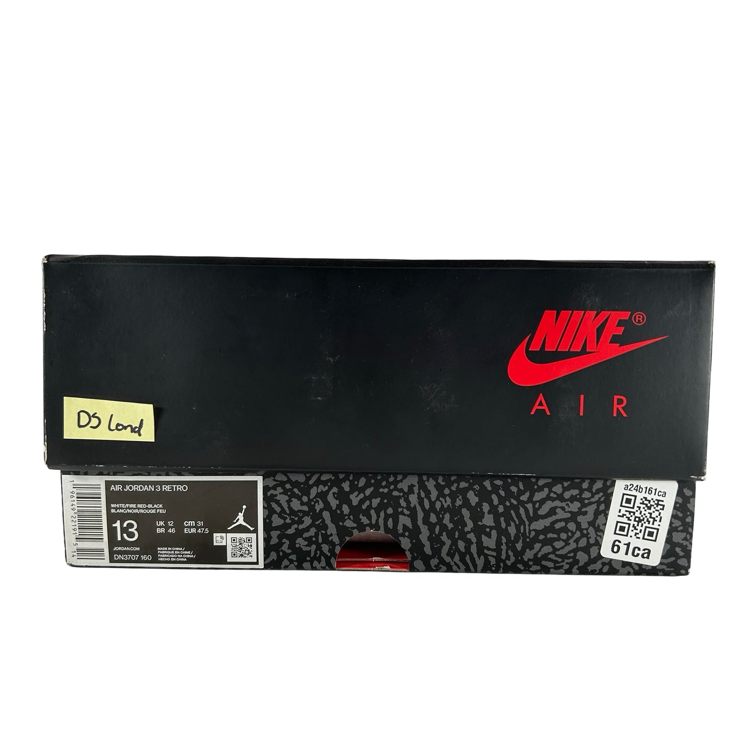 DN3707 160 Jordan 3 Retro Rojo fuego (2022)