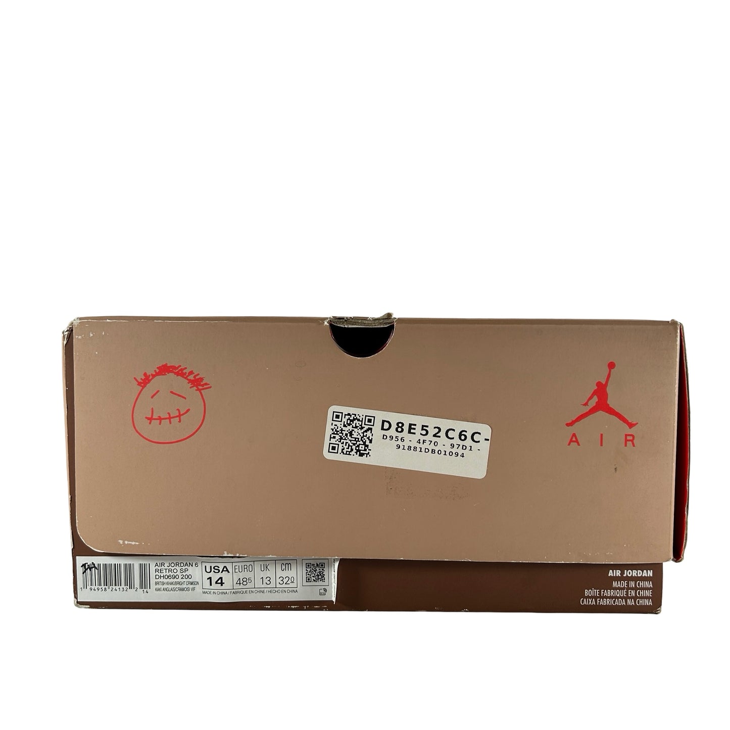 DH0690 200 Jordan 6 Retro Travis Scott Caqui británico