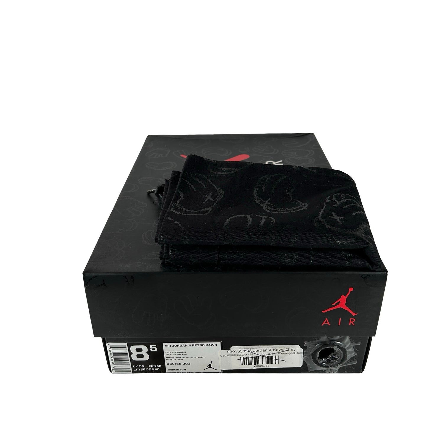 930155 003 Jordan 4 Kaws Gris