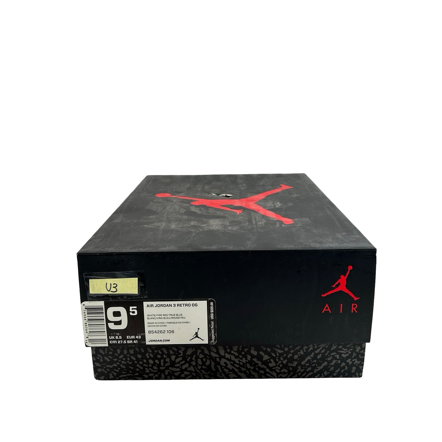 854262 106 Jordan 3 Retro Azul verdadero (2016)