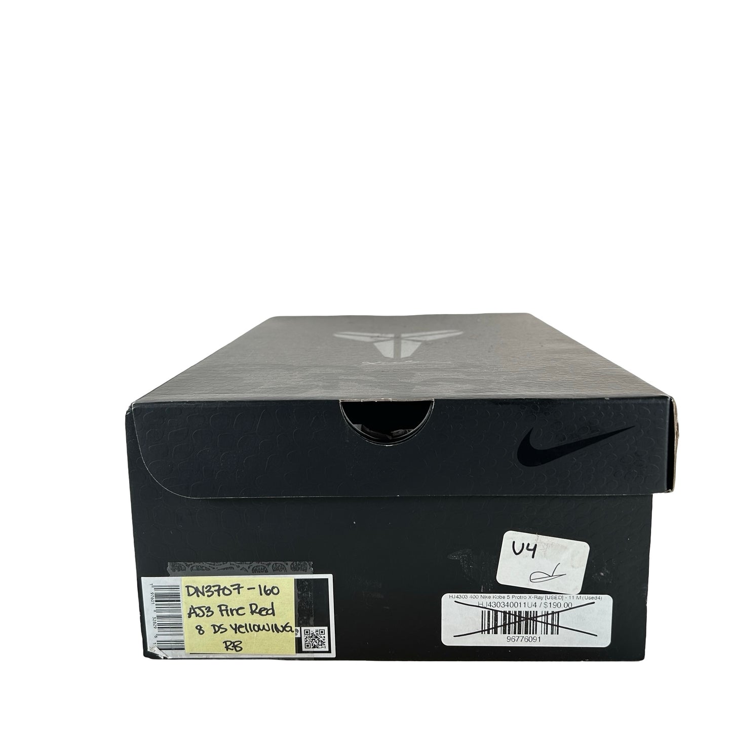 DN3707 160 Jordan 3 Retro Fire Red (2022) - 8 M (Yellowing) (Replace Box)