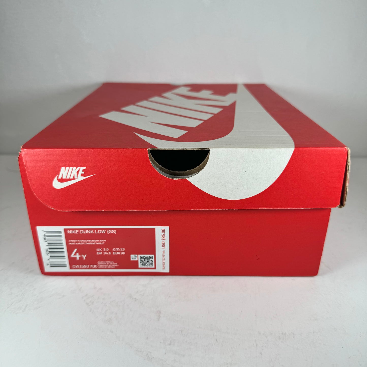 CW1590 700 Nike Dunk Low Michigan (2021) (GS) - 4 Y (Used)