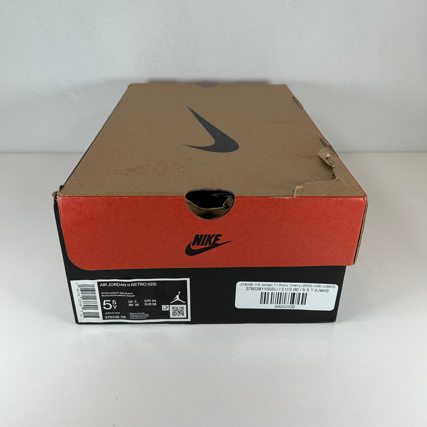 378038 116 Jordan 11 Retro Cereza (2022) (GS)