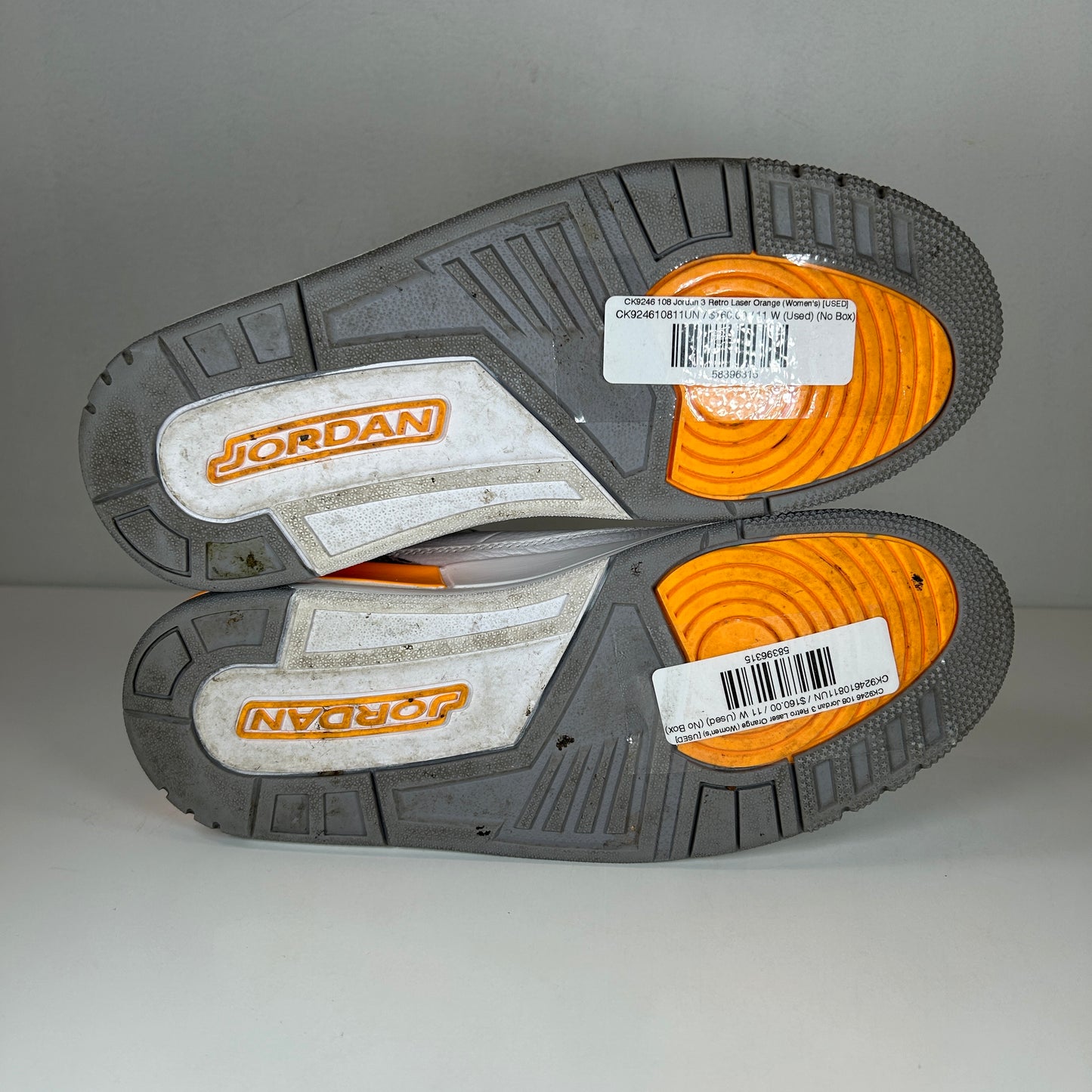 CK9246 108 Jordan 3 Retro Laser Naranja (Mujeres)