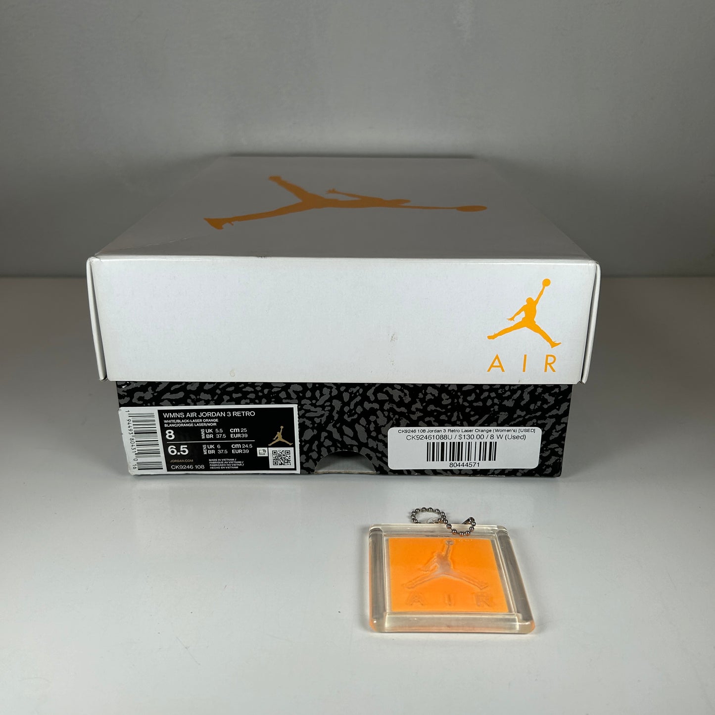 CK9246 108 Jordan 3 Retro Laser Naranja (Mujeres)
