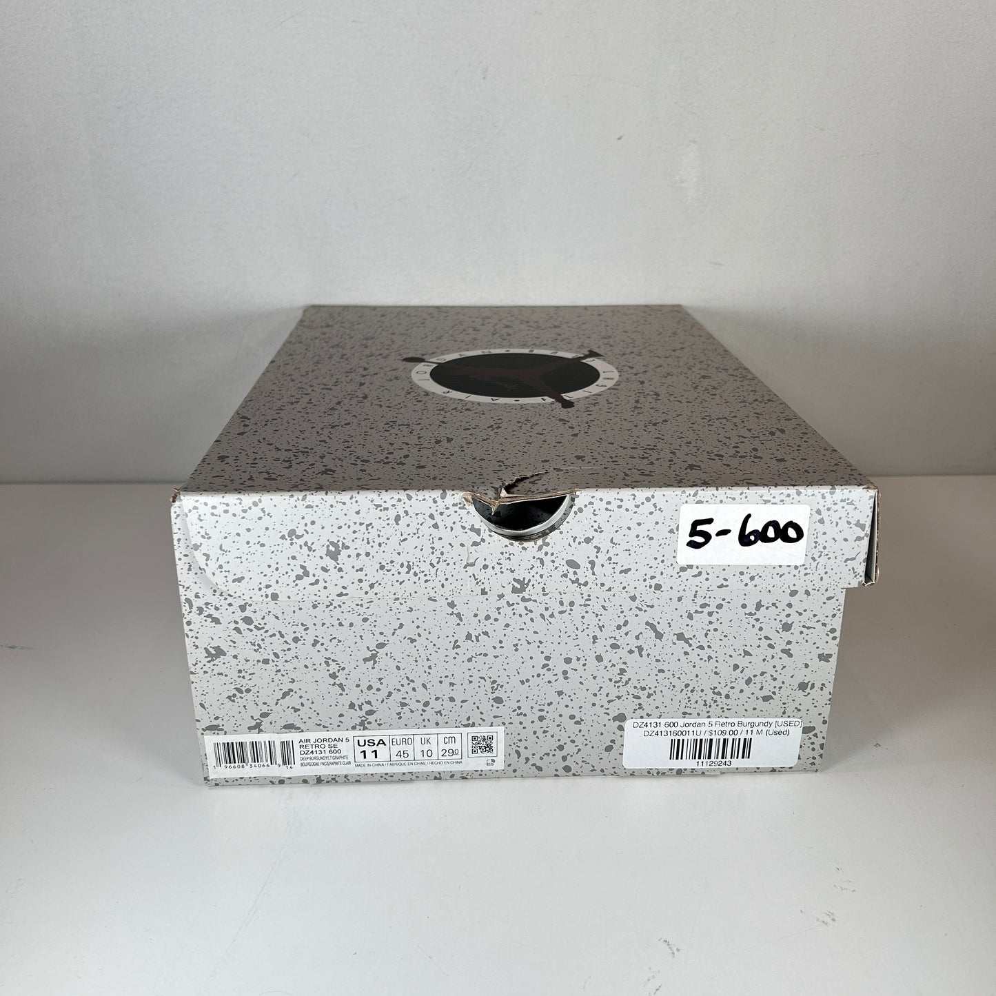 DZ4131 600 Jordan 5 Retro Burdeos