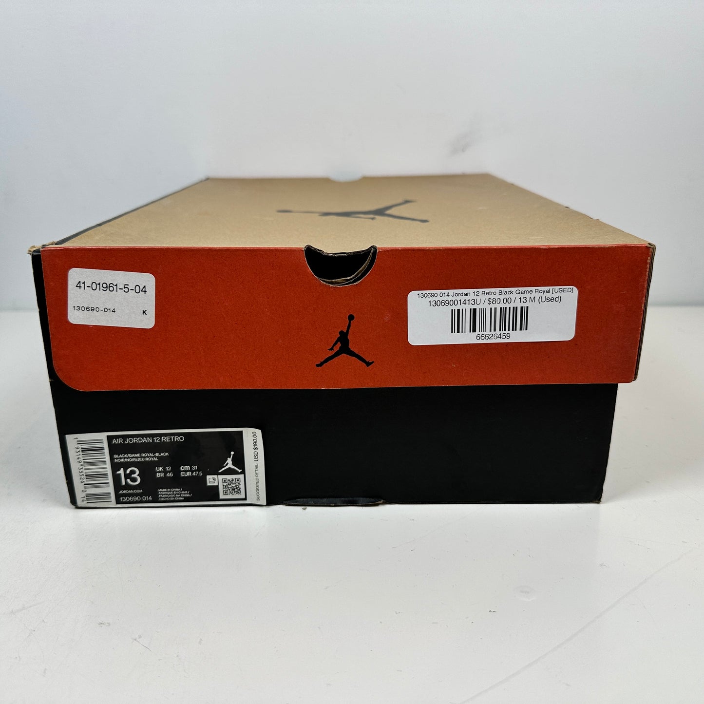 130690 014 Jordan 12 Retro Negro Juego Real