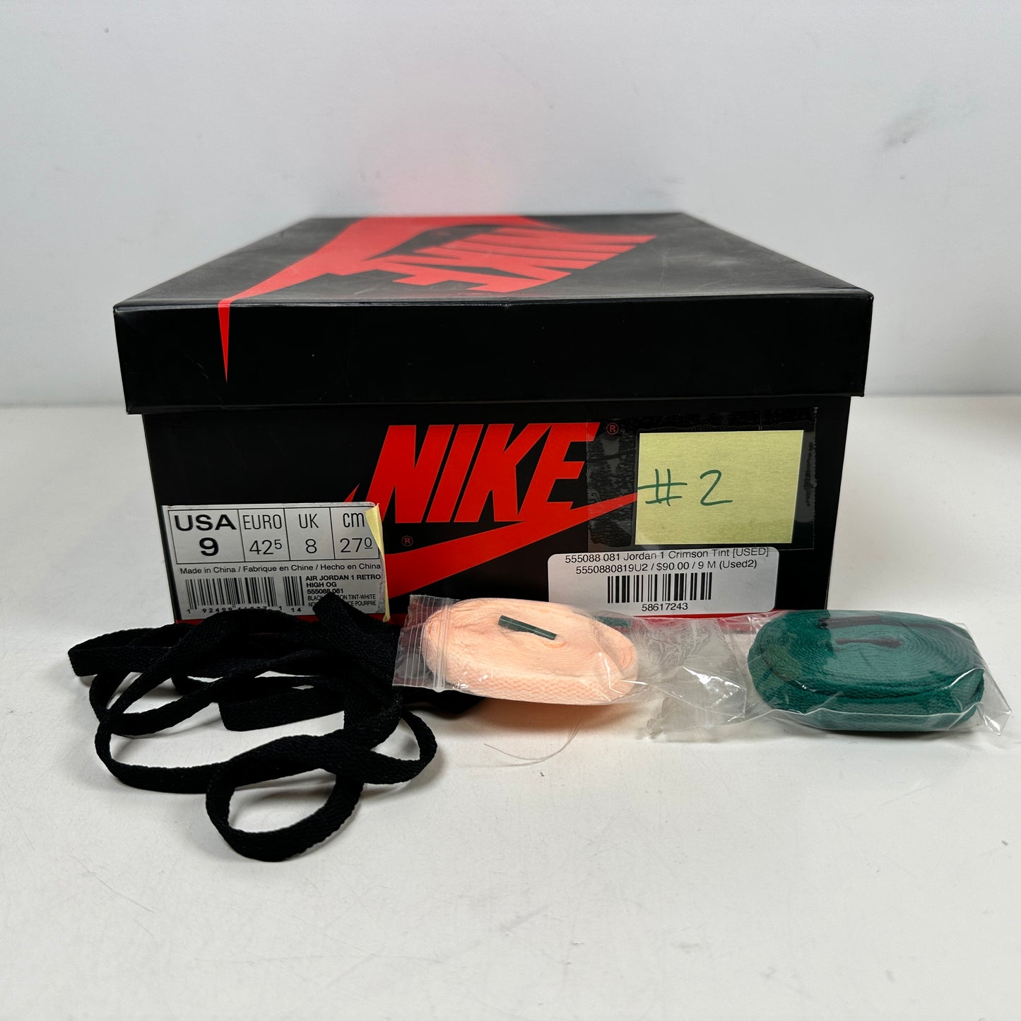 555088 081 Jordan 1 Tinte carmesí