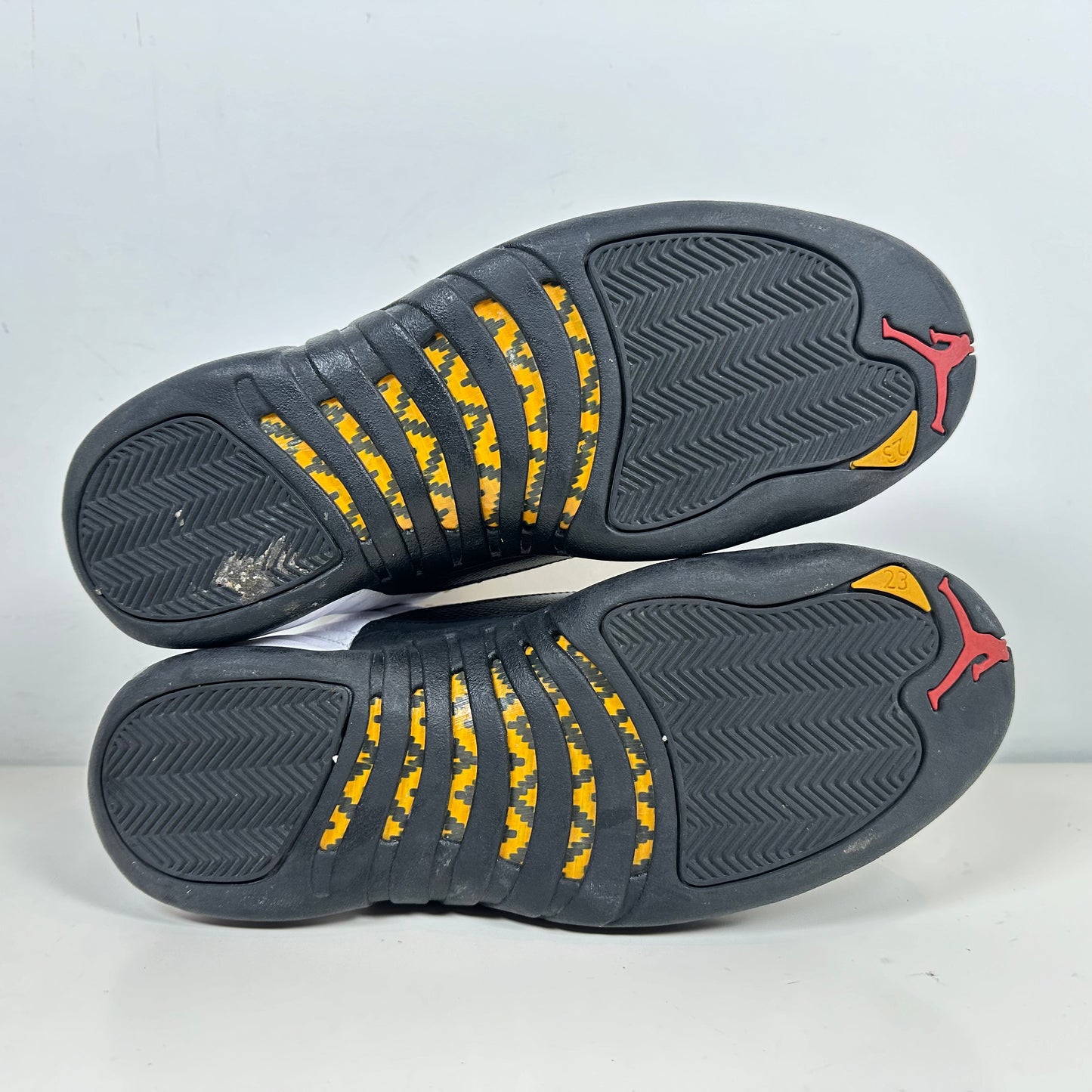 130690 125 Air Jordan talla 12 Taxi 2013 Retro Negro Blanco Oro