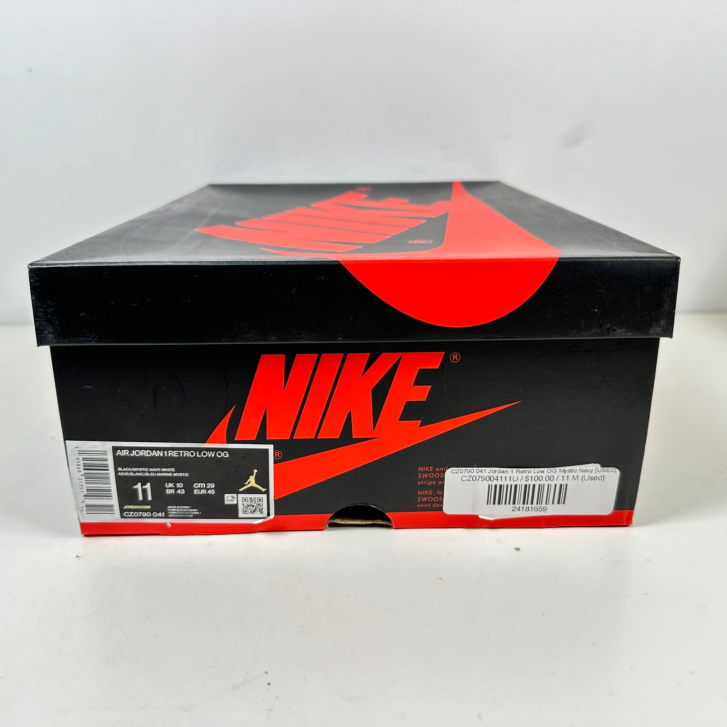 CZ0790 041 Jordan 1 Retro Low OG Azul marino místico