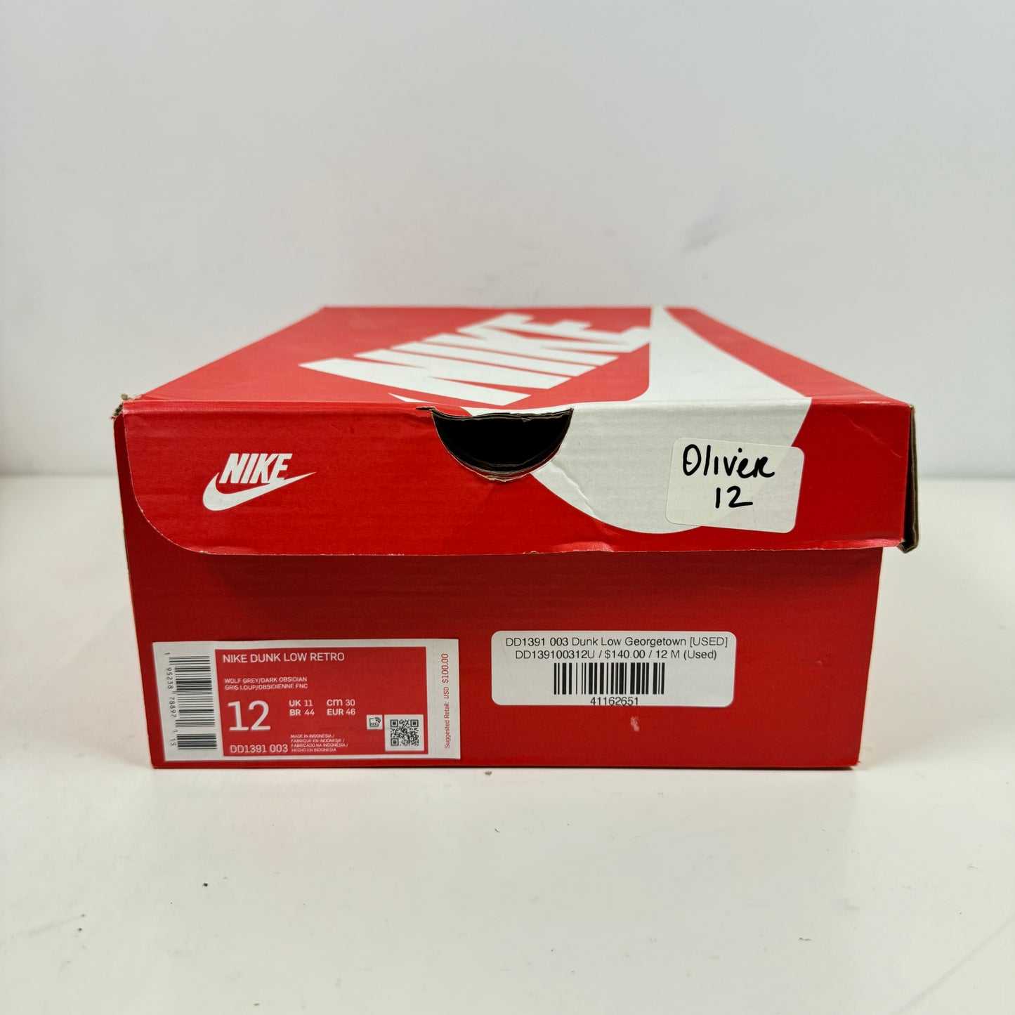 DD1391 003 Dunk Bajo Georgetown