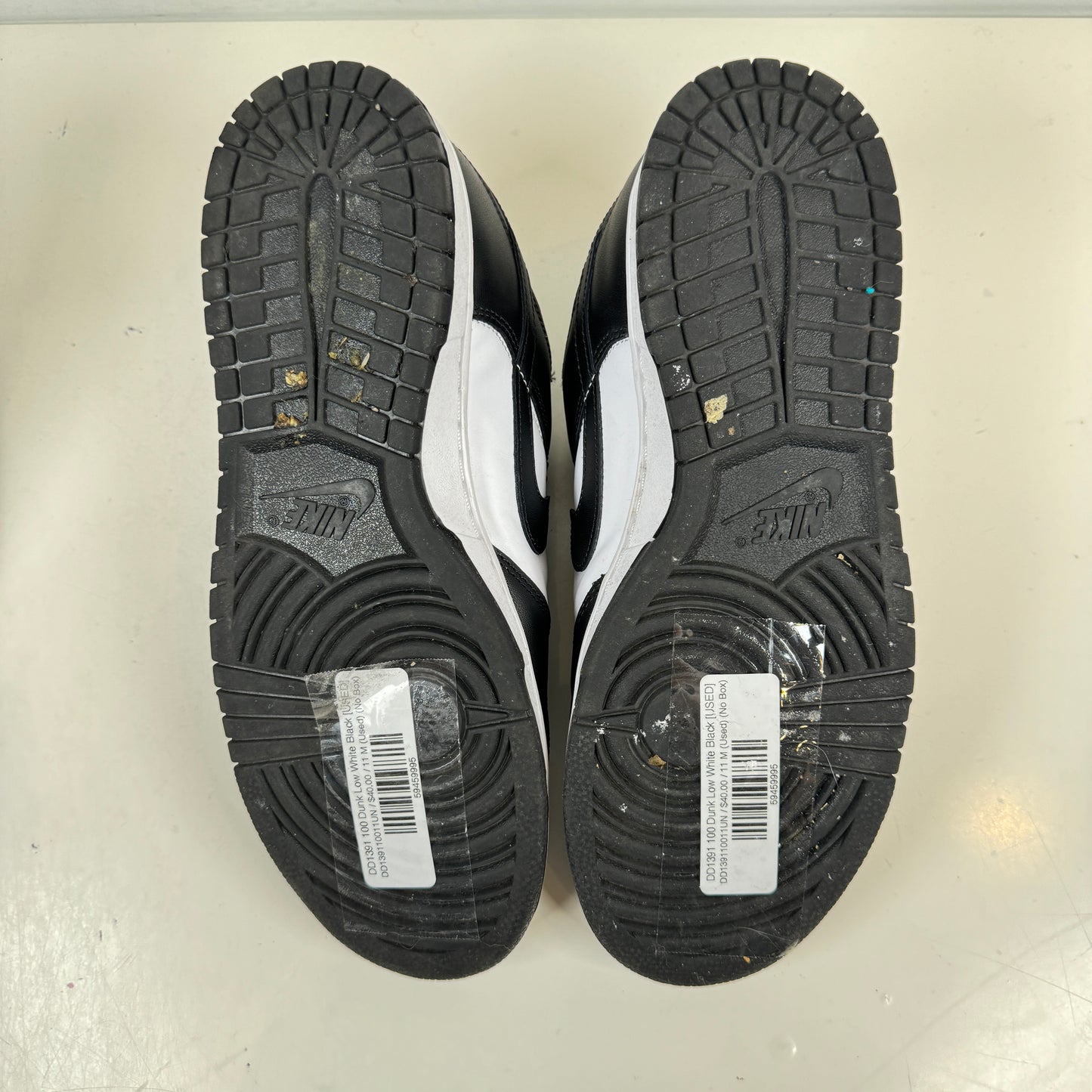 DD1391 100 Dunk Bajo Blanco Negro