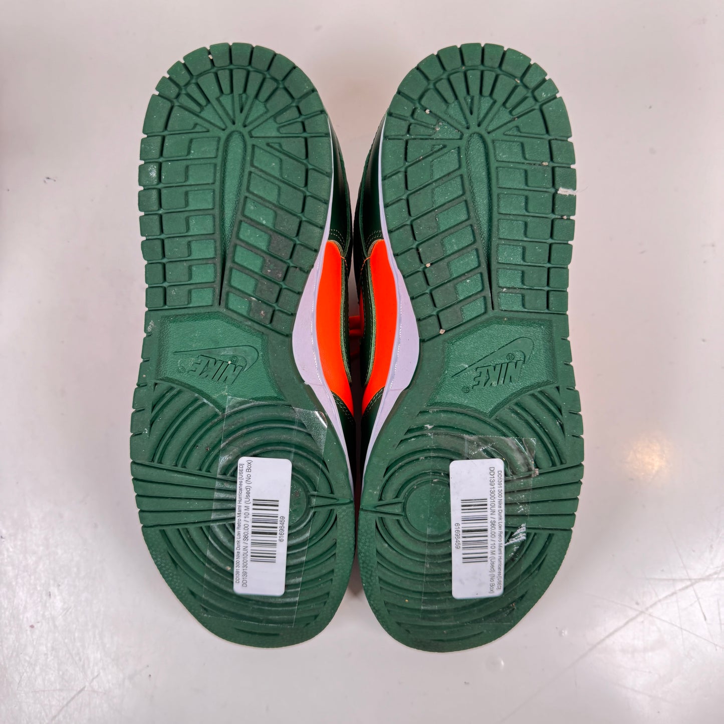 DD1391 300 Nike Dunk Low Retro Miami Huracanes