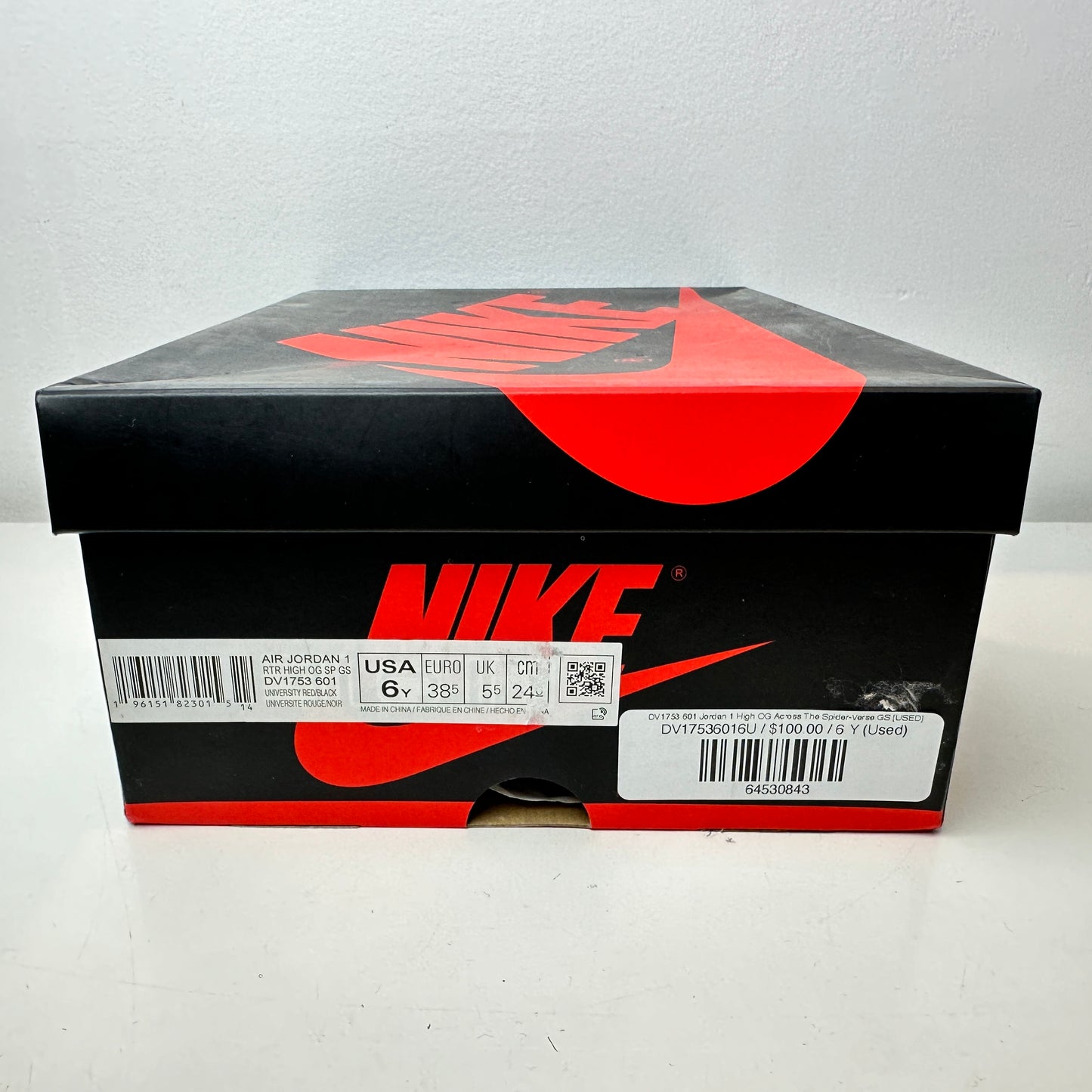 DV1753 601 Jordan 1 High OG A través del Spider-Verse GS