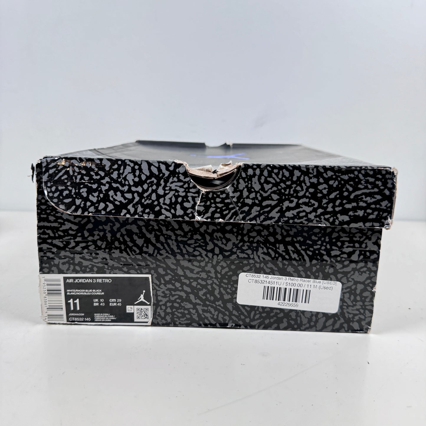 CT8532 145 Jordan 3 Retro Racer Azul