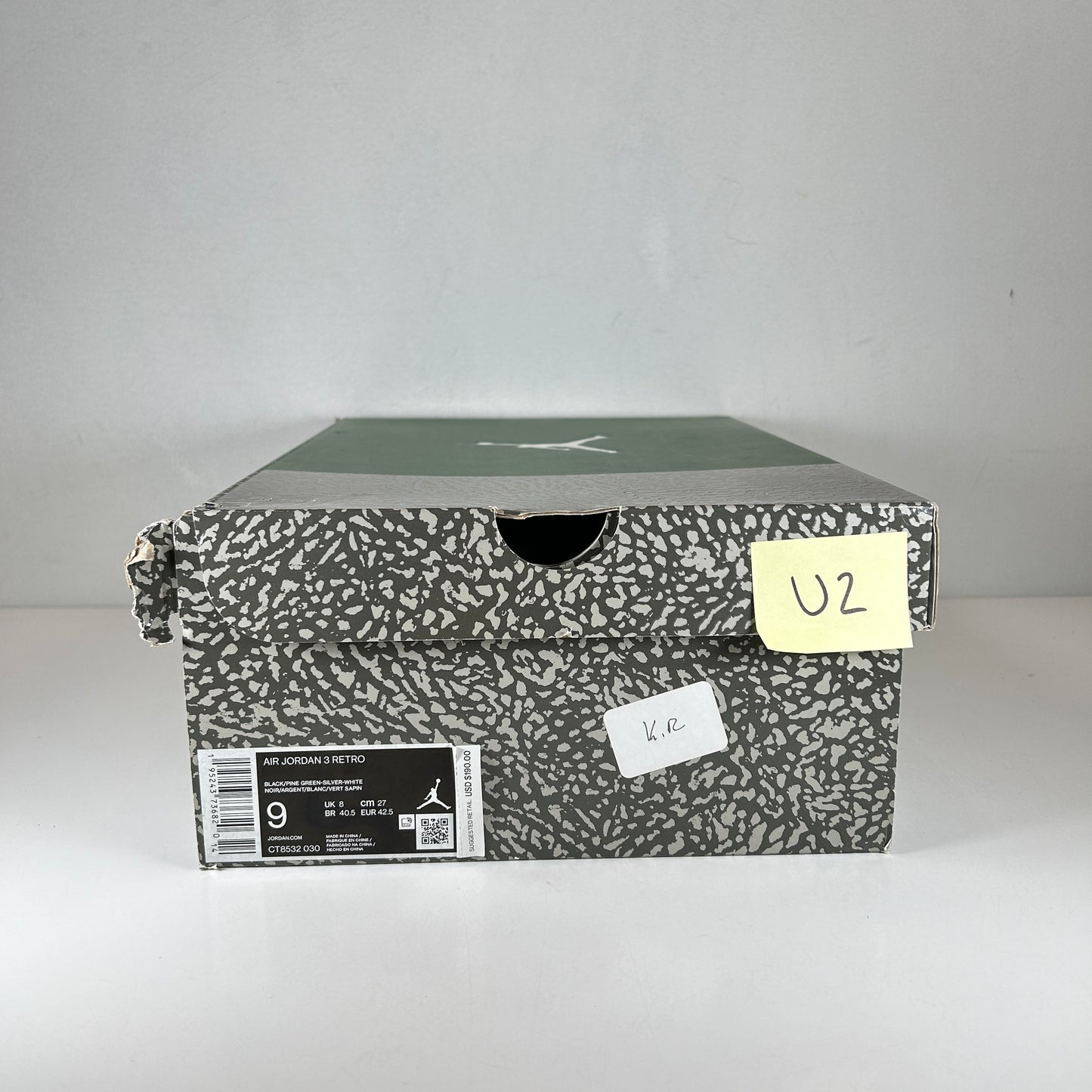 CT8532 030 Jordan 3 Retro Pino Verde
