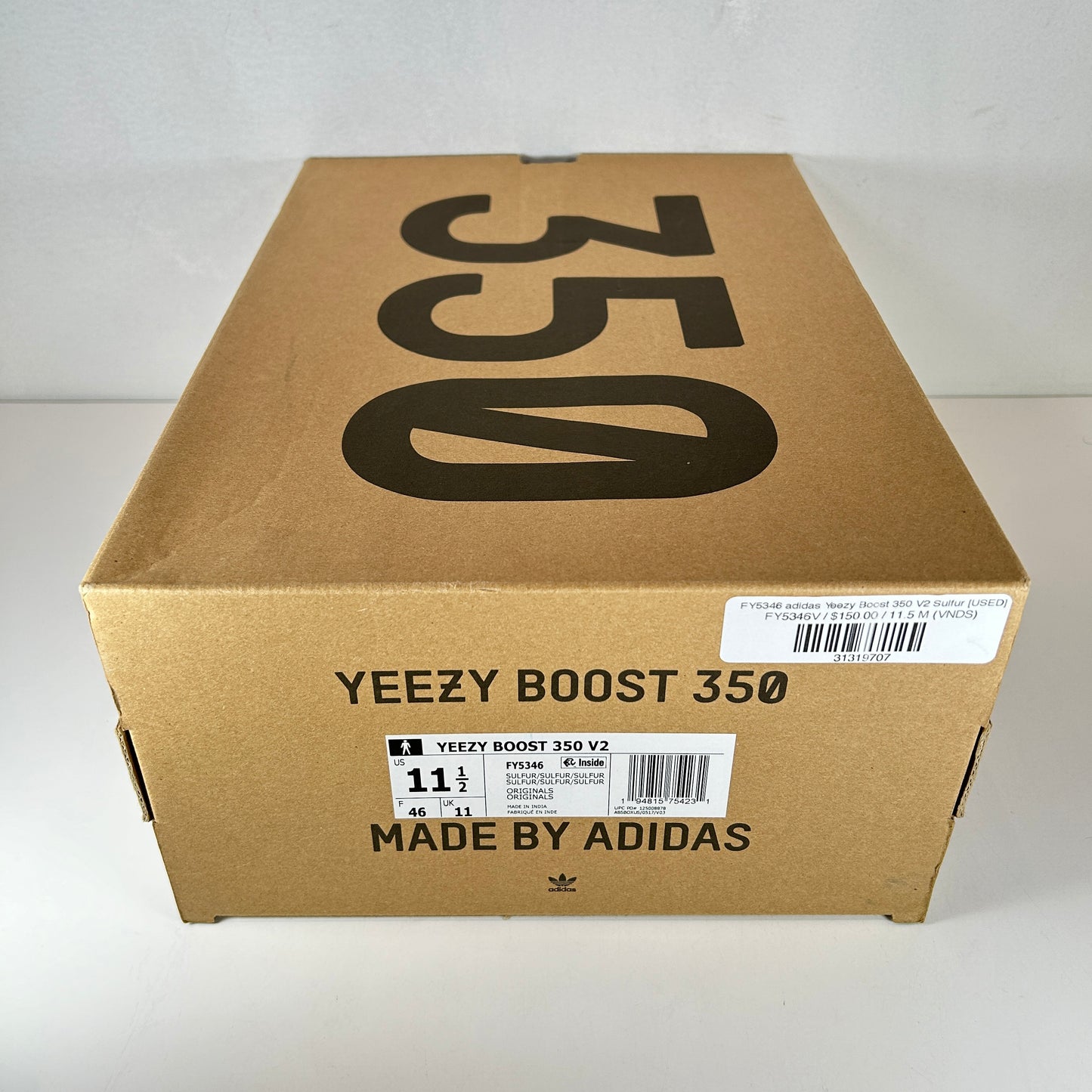 FY5346 adidas Yeezy Boost 350 V2 Azufre