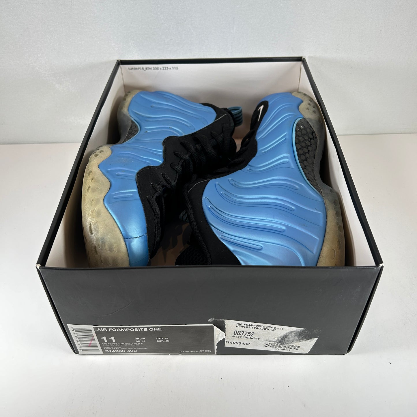 314996 402 Nike Air Foamposite One Universidad Azul