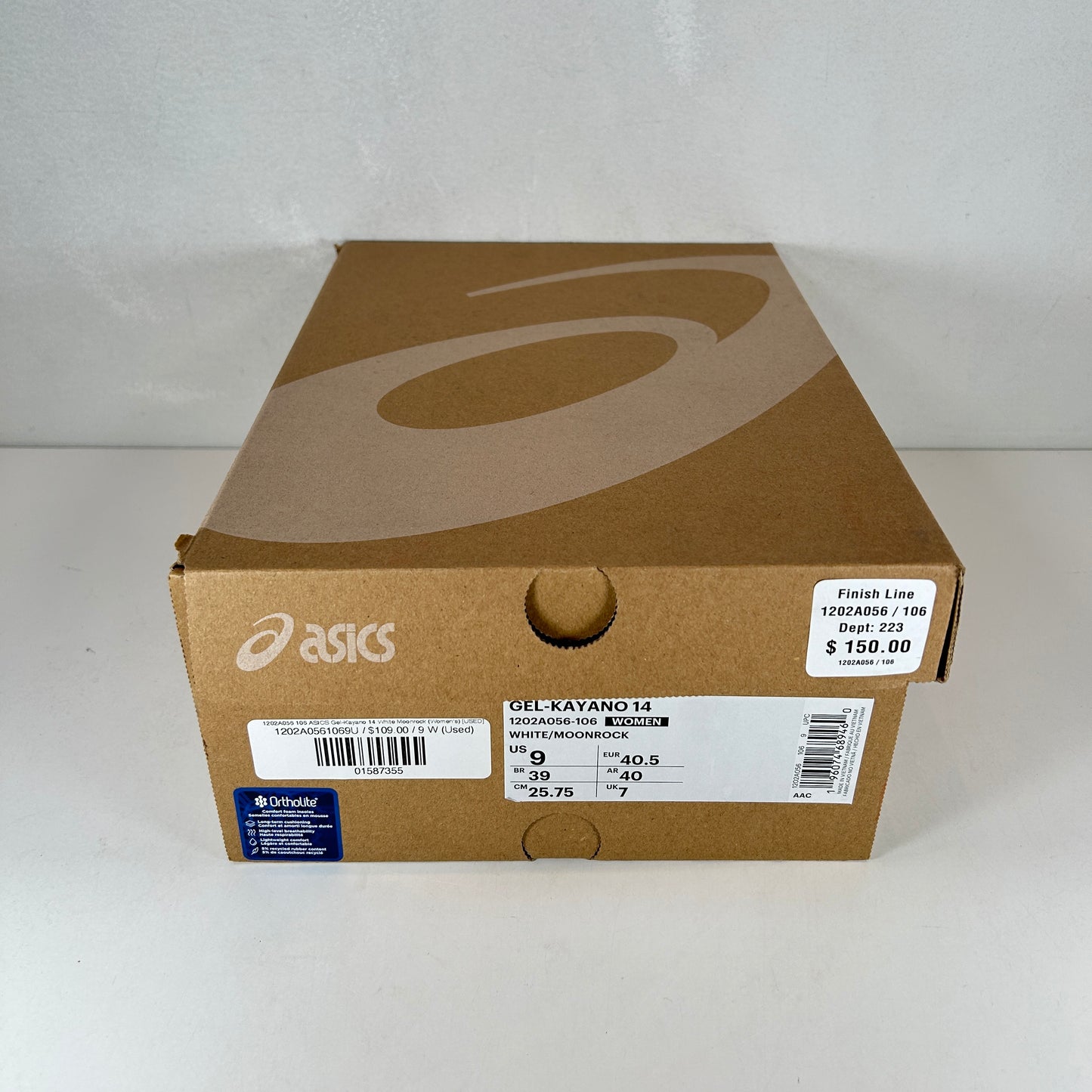 1202A056 106 ASICS Gel-Kayano 14 Blanco Moonrock (Mujeres)