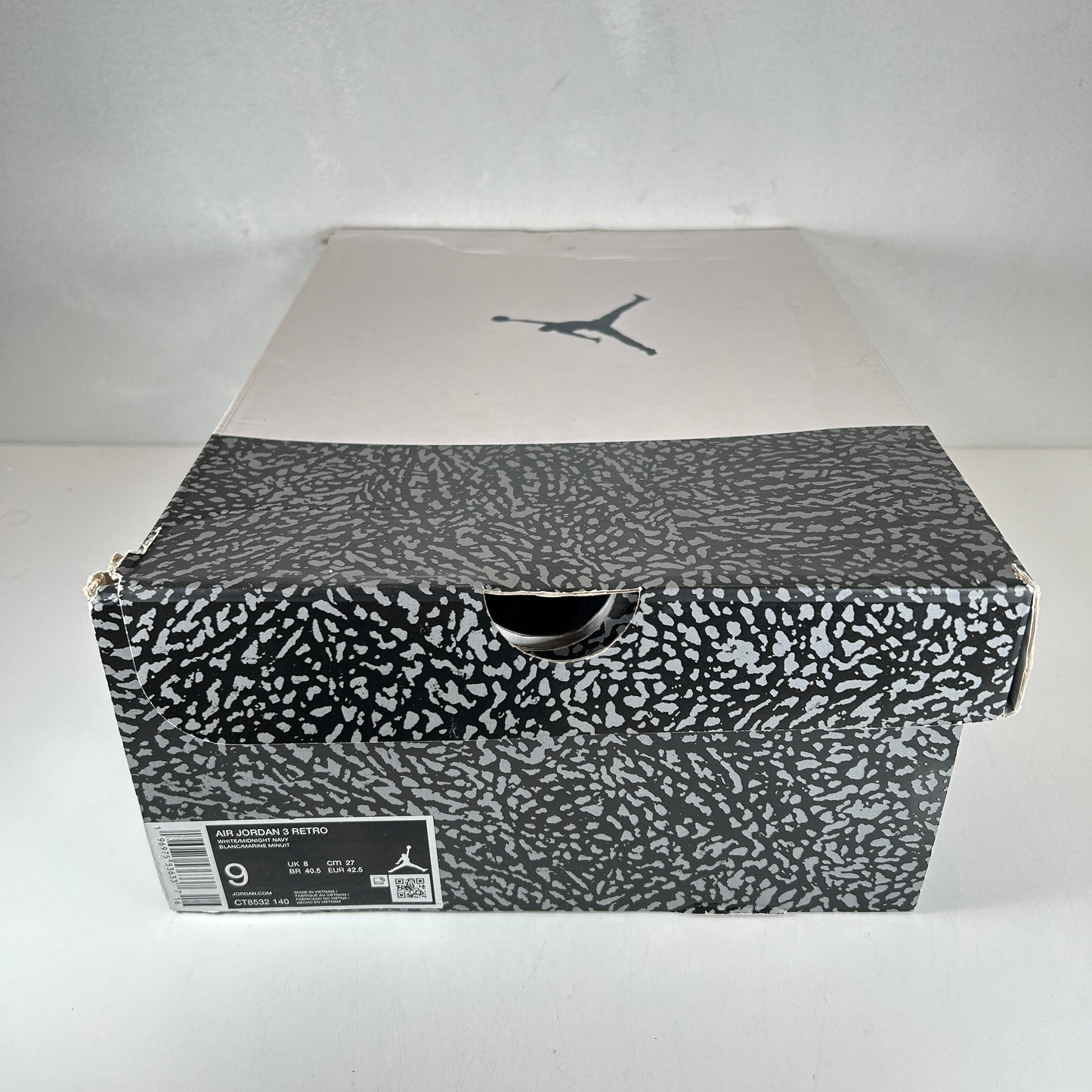CT8532 140 Jordan 3 Retro Azul marino medianoche