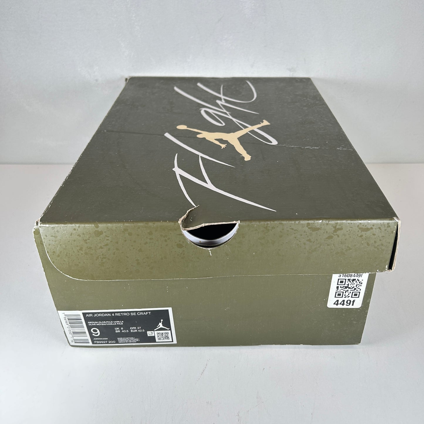 FB9927 200 Air Jordan 4 Craft Medio Oliva