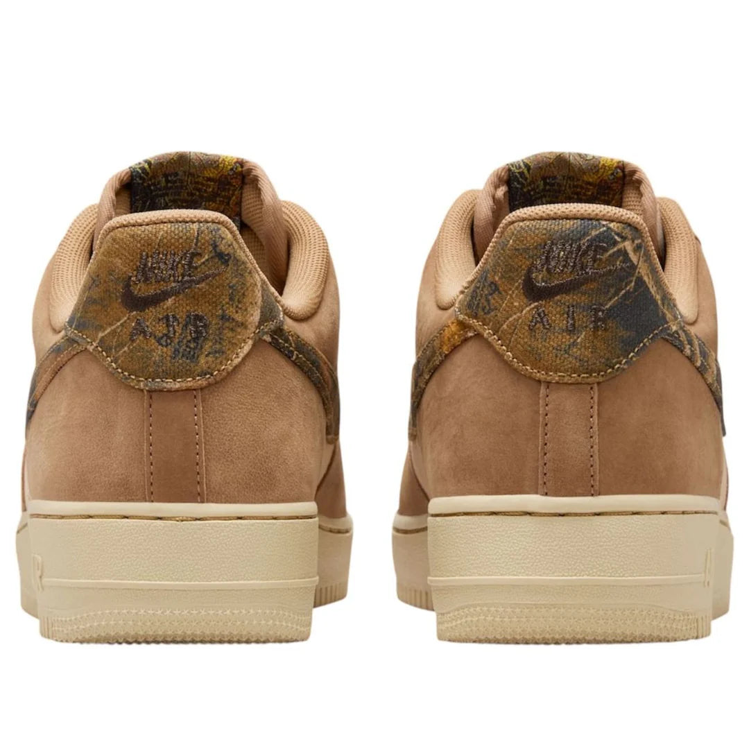 IO9803 200 Nike Air Force 1 Low '07 Realtree Rattan Rocky Tan Seal Brown Camo