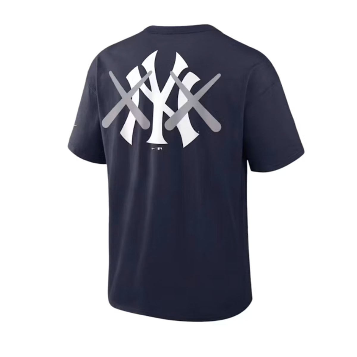 KAWS Nike MLB Fanatics Fest Elevated Max 90 New York Yankees Tee Collegiate Navy